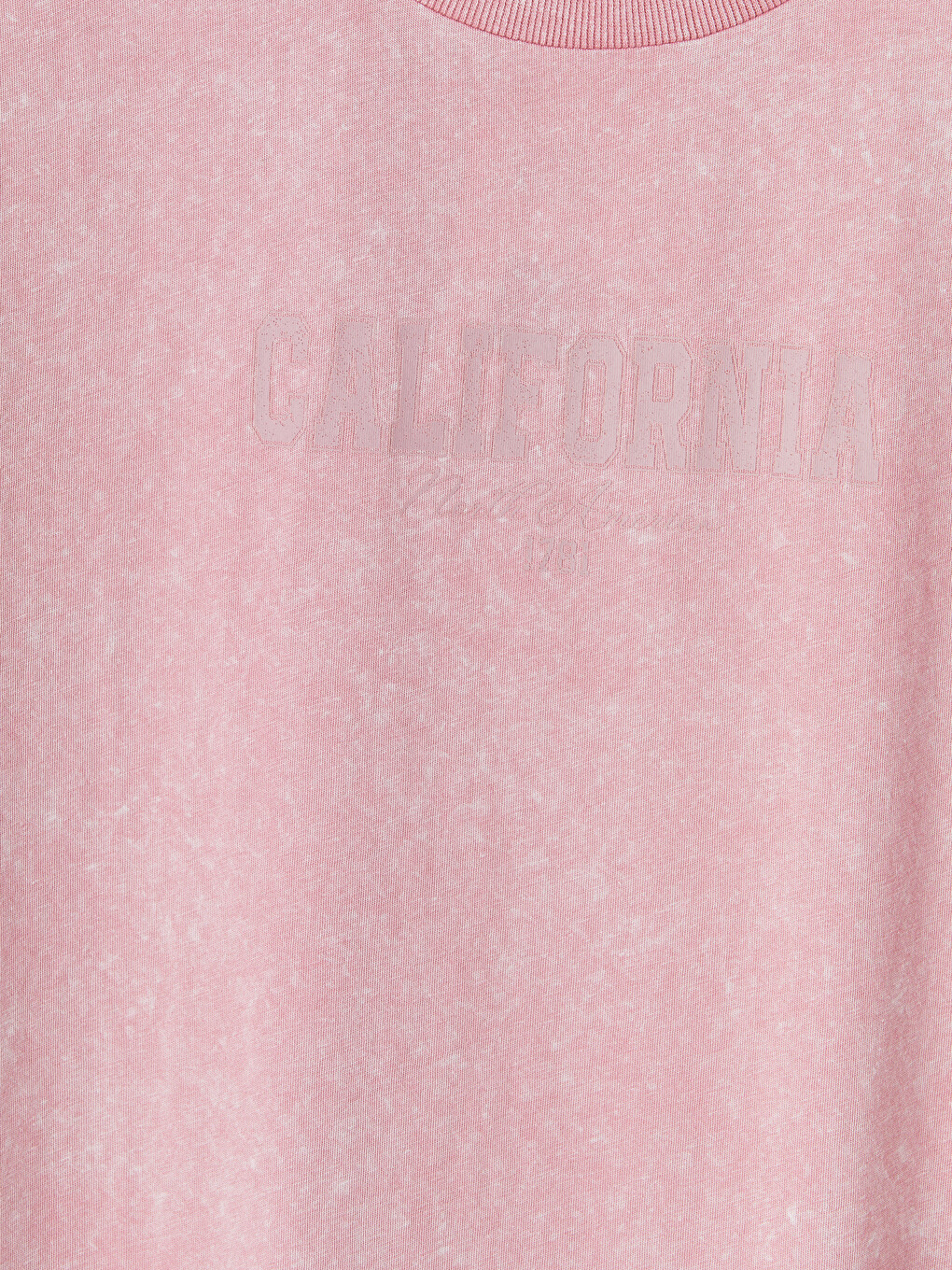Tricou de damă cu imprimeu California, cu guler rotund-6