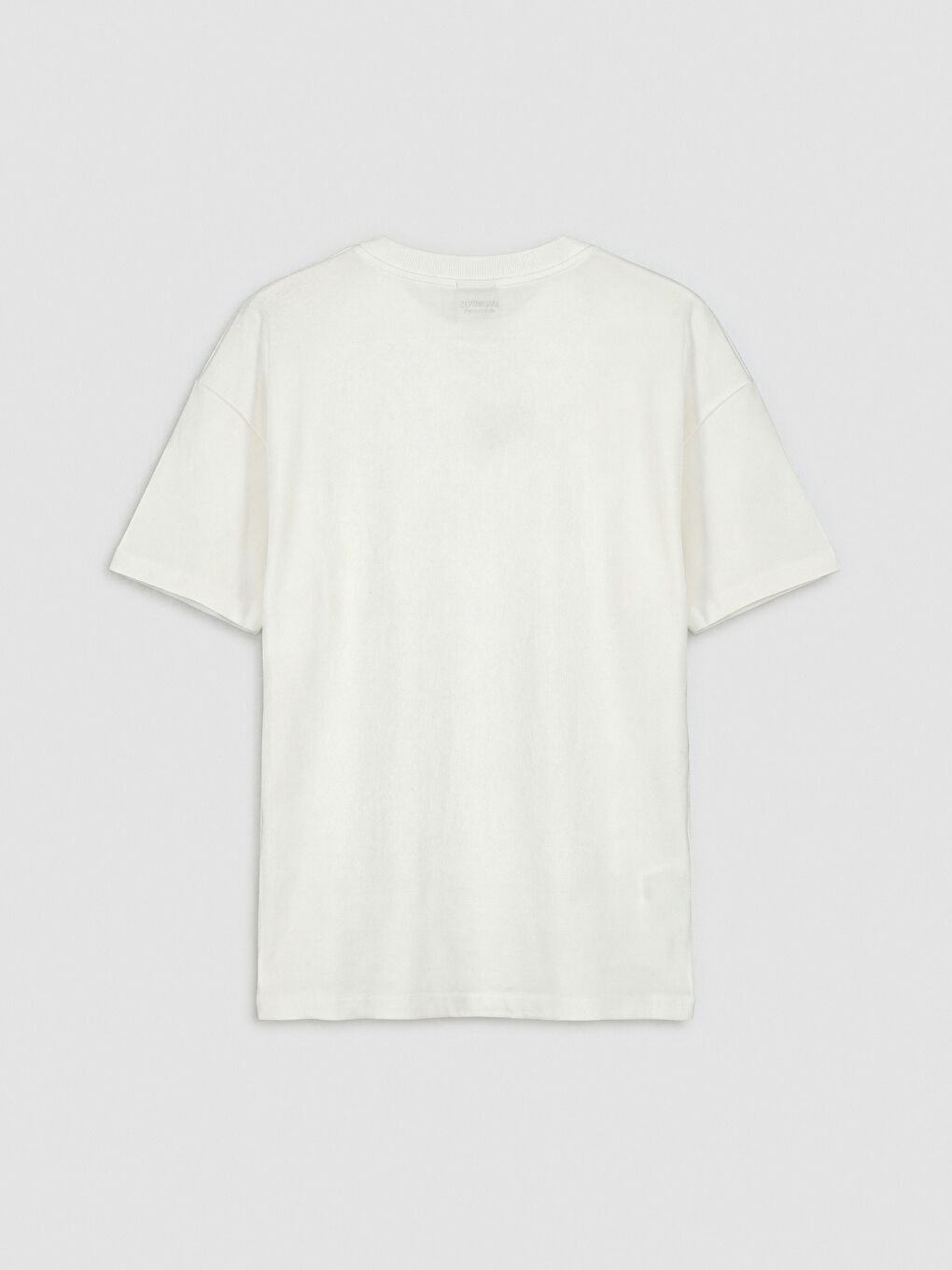 Ekru Bisiklet Yaka Baskılı Erkek Çocuk Tişört-1