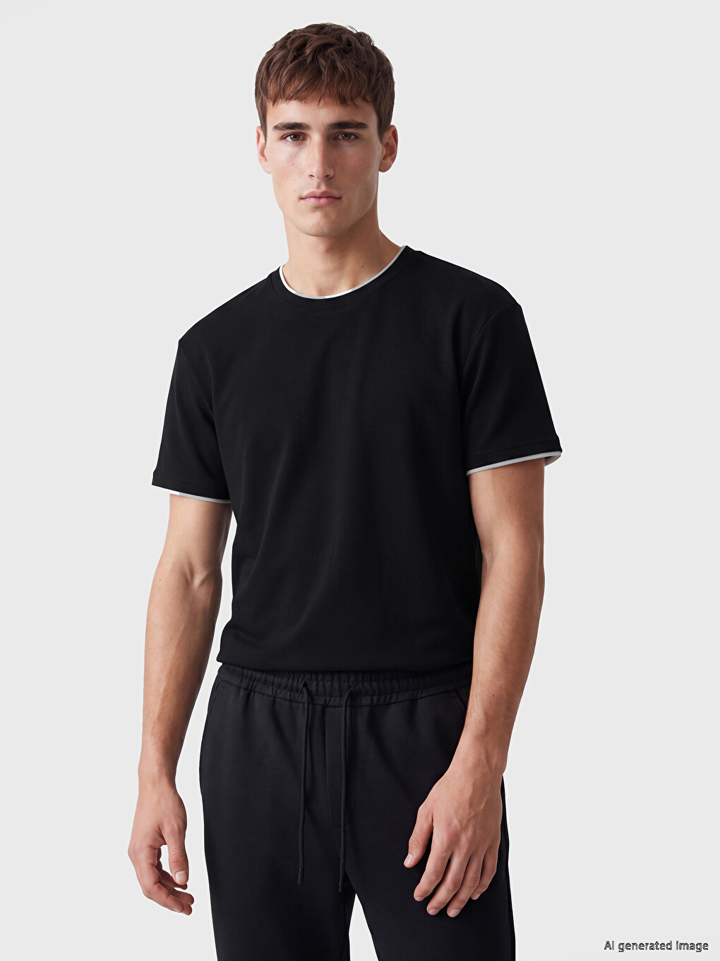 Man Black T-Shirt