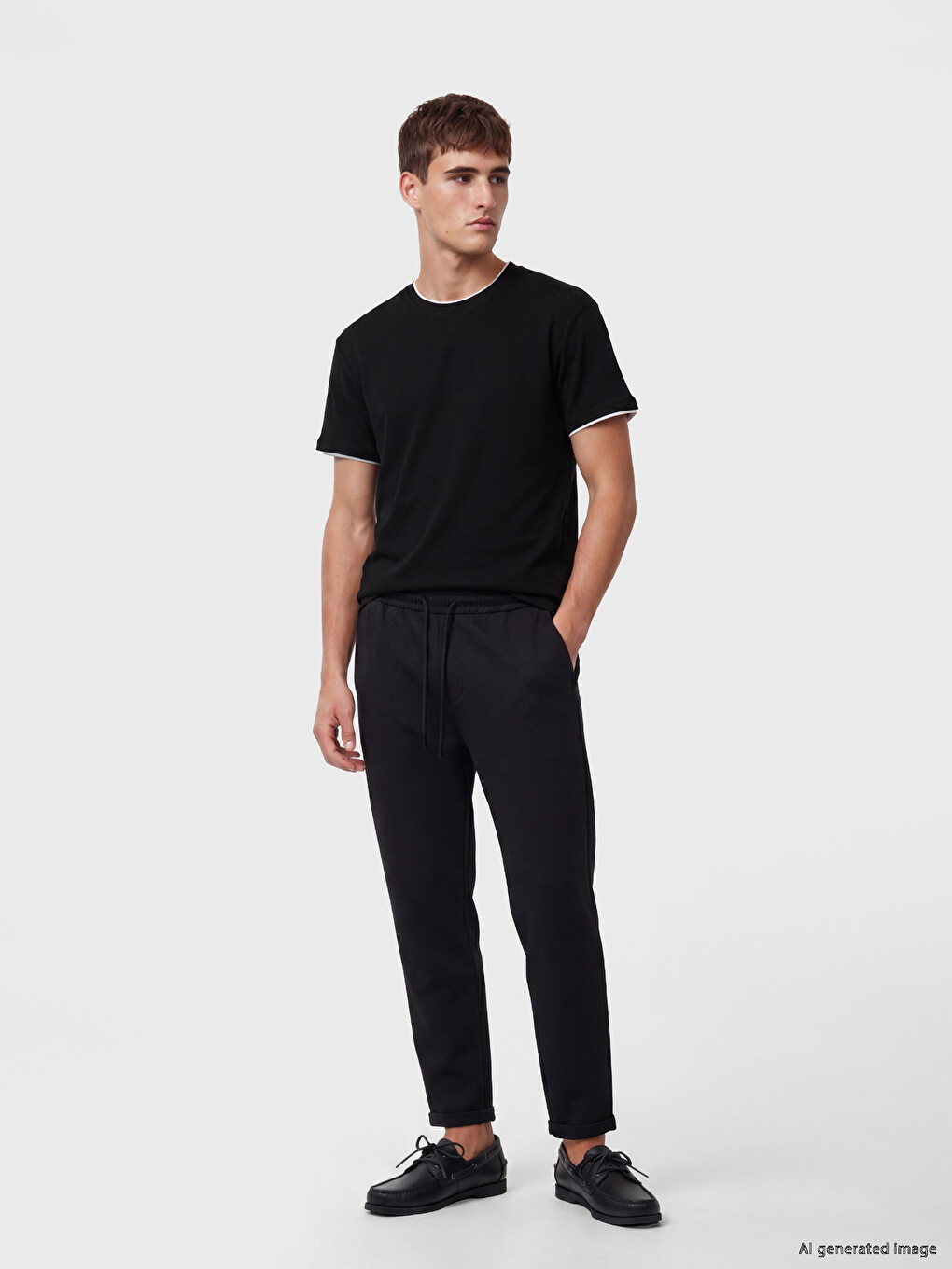 Man Black T-Shirt-1