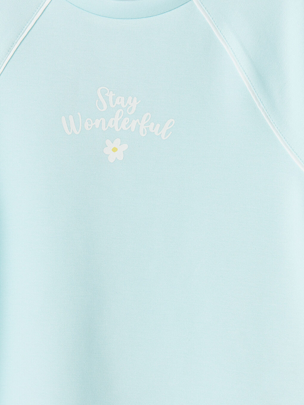 Turkuaz Çiçek Baskılı Kız Çocuk Takım-5