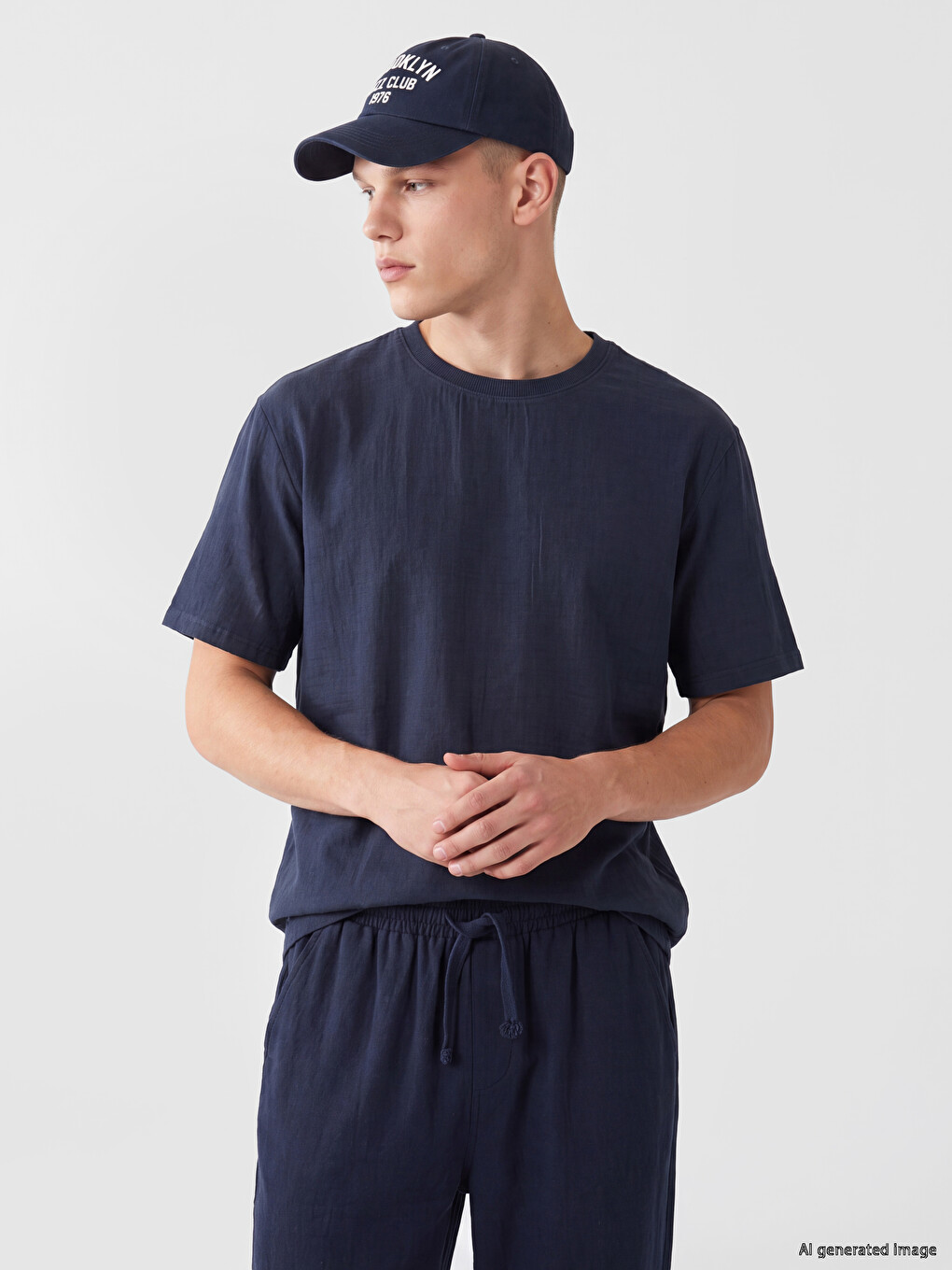 Loose Fit Crew Neck Men's T-shirt