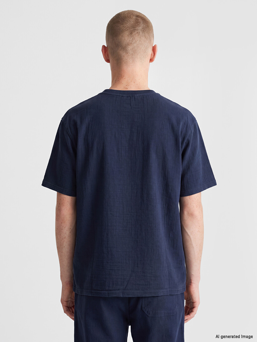 Loose Fit Crew Neck Men's T-shirt-3