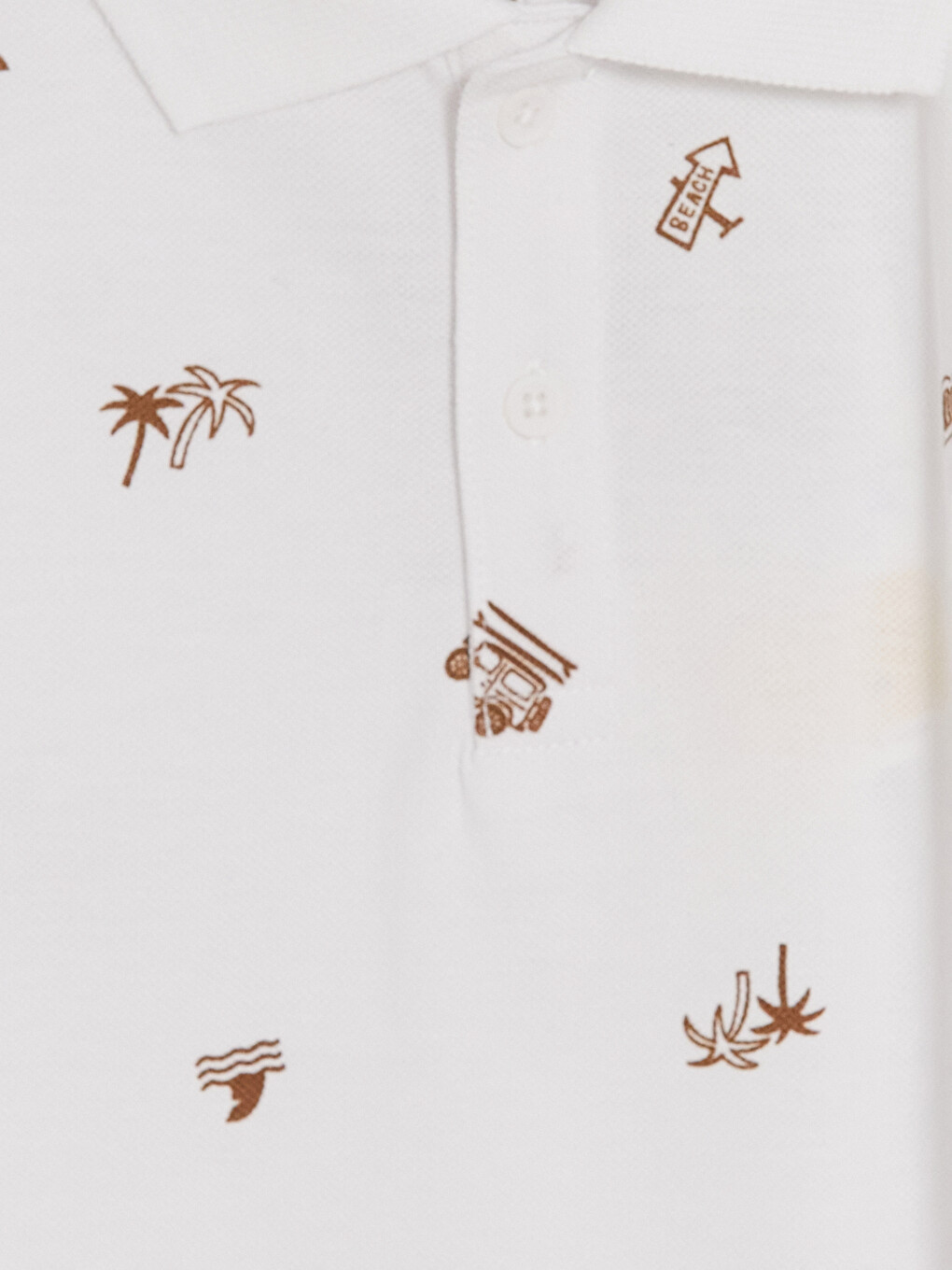 Polo Collar Printed Boys' T-shirt-1