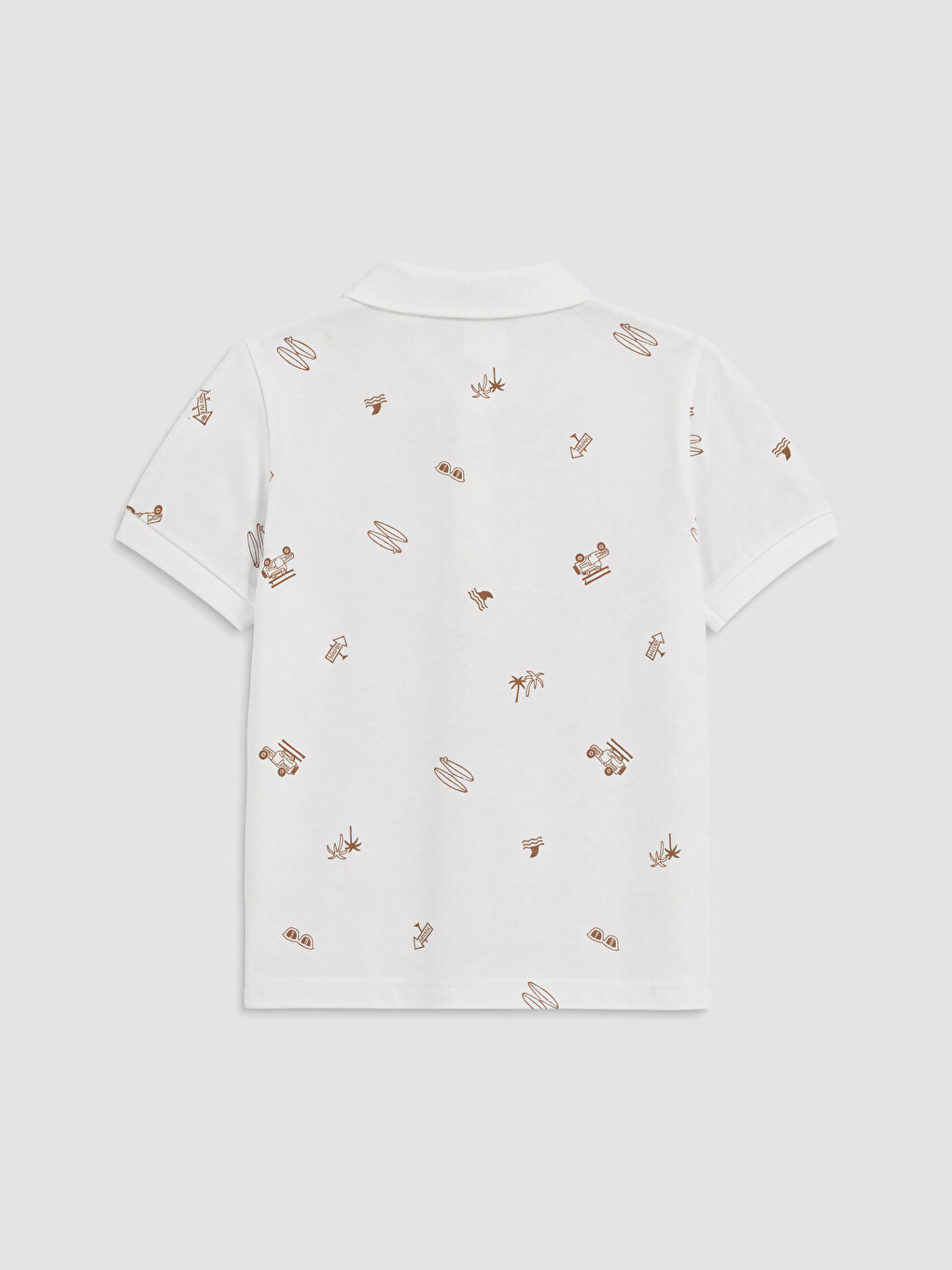 Polo Collar Printed Boys' T-shirt-2