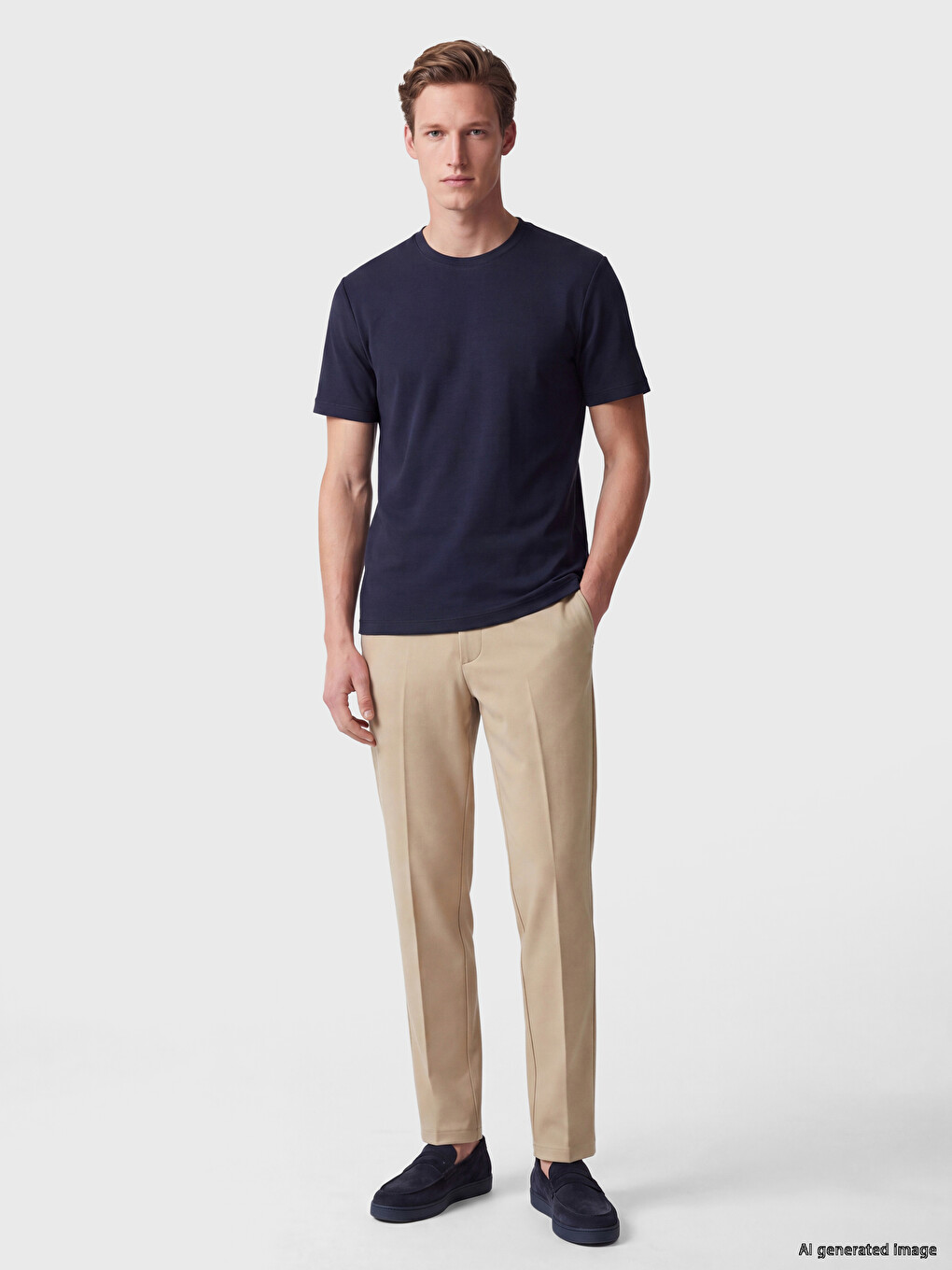 Relax Fit Crew Neck Men's T-shirt-1