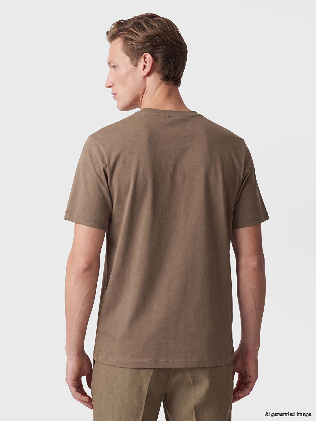 Relax Fit Crew Neck Men's T-shirt-3