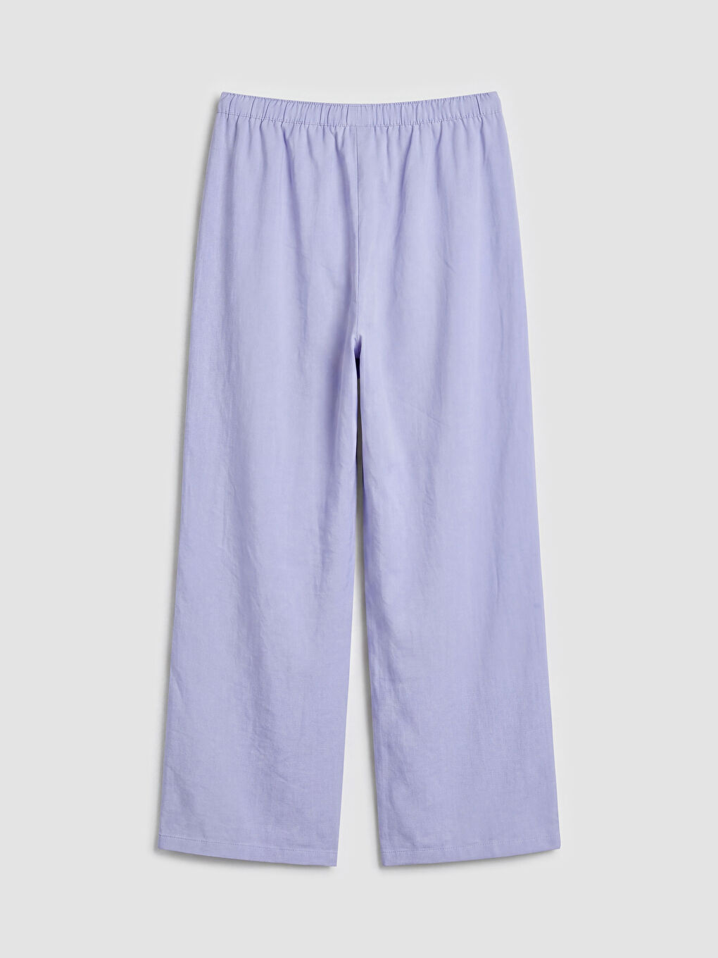 Lila Beli Lastikli Modal Karışımlı Kadın Pantolon-2