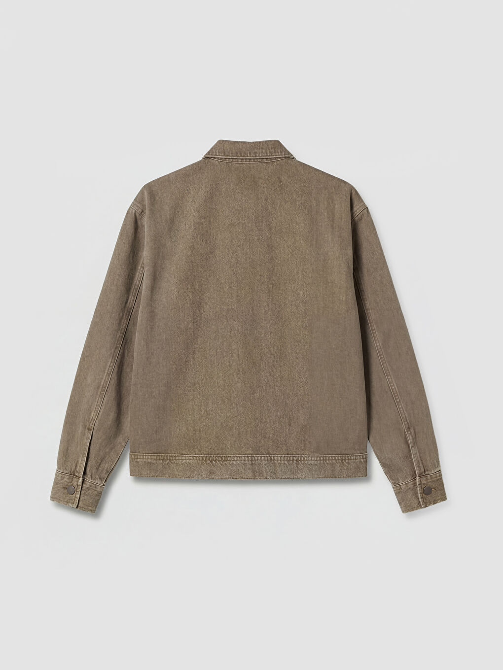 Haki Rahat Kalıp Erkek Jean Ceket-1