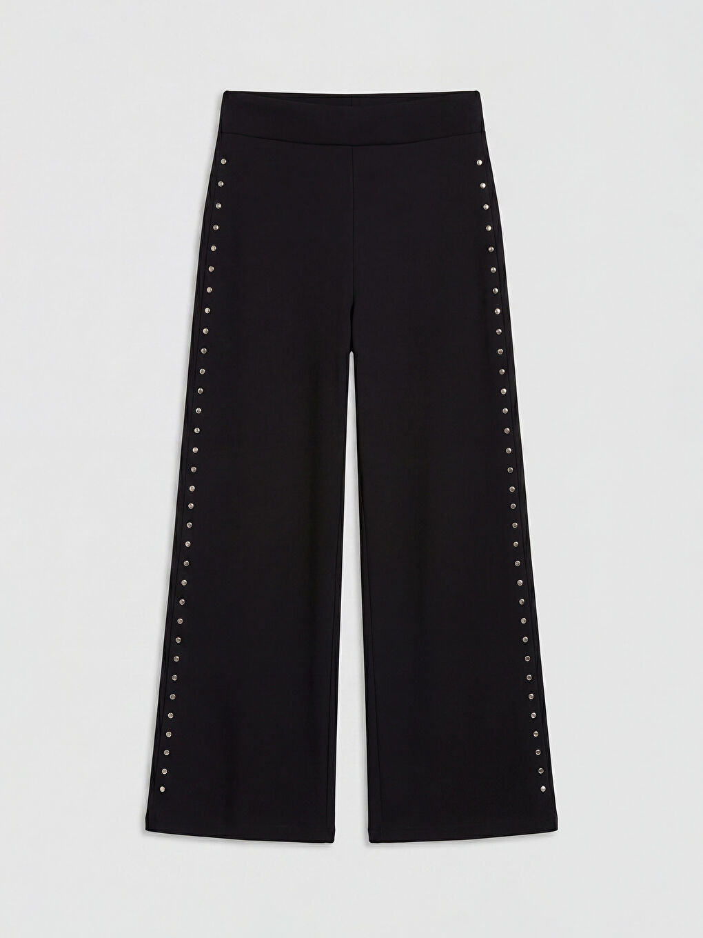 Siyah Zımba Detaylı Soft Touch Kadın Eşofman Altı