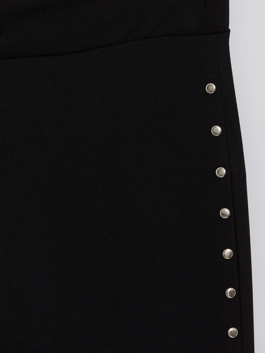 Siyah Zımba Detaylı Soft Touch Kadın Eşofman Altı-2