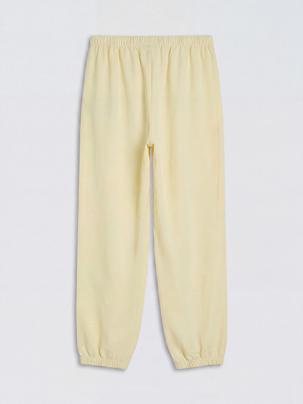 Sarı Beli Lastikli Kız Çocuk Jogger Pantolon-1