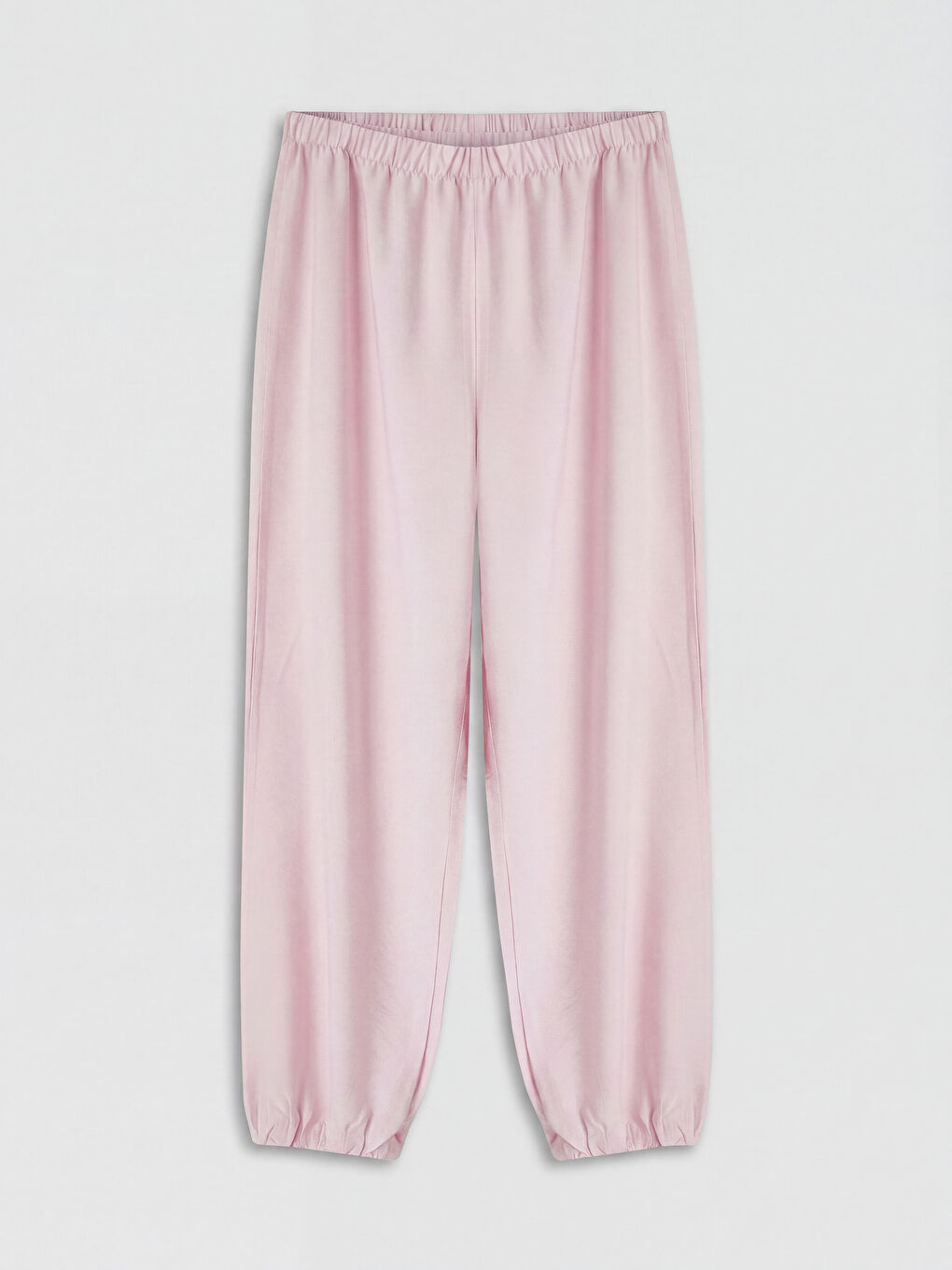Pembe Beli Lastikli Kız Çocuk Jogger Pantolon