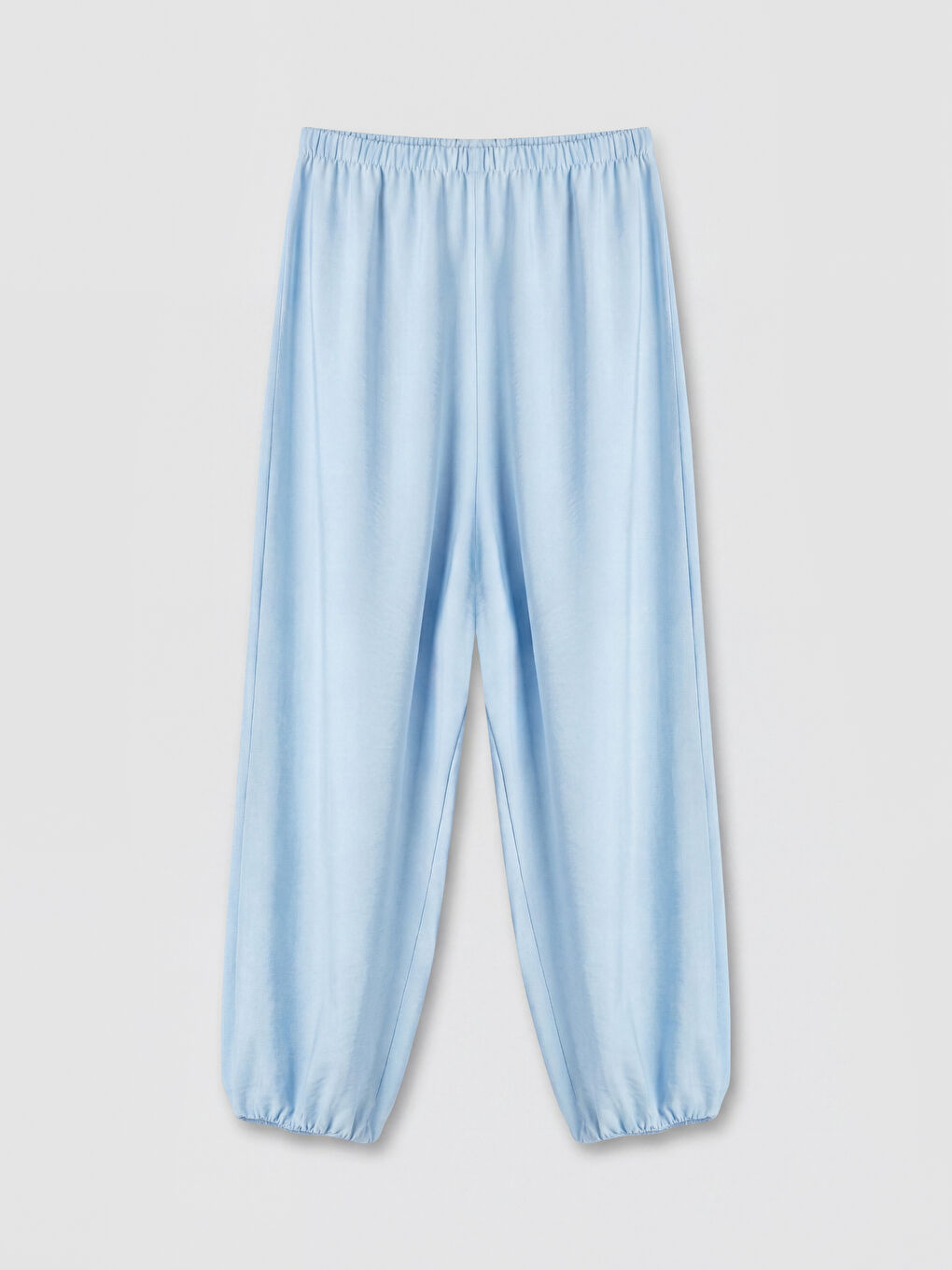 Lila Beli Lastikli Kız Çocuk Jogger Pantolon