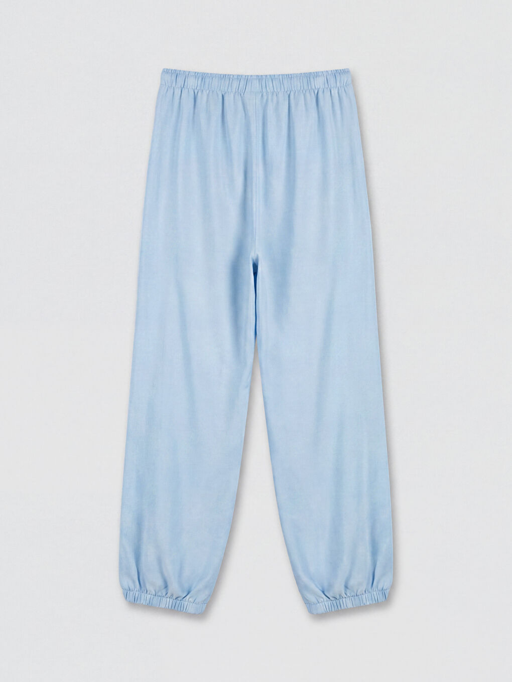 Lila Beli Lastikli Kız Çocuk Jogger Pantolon-1