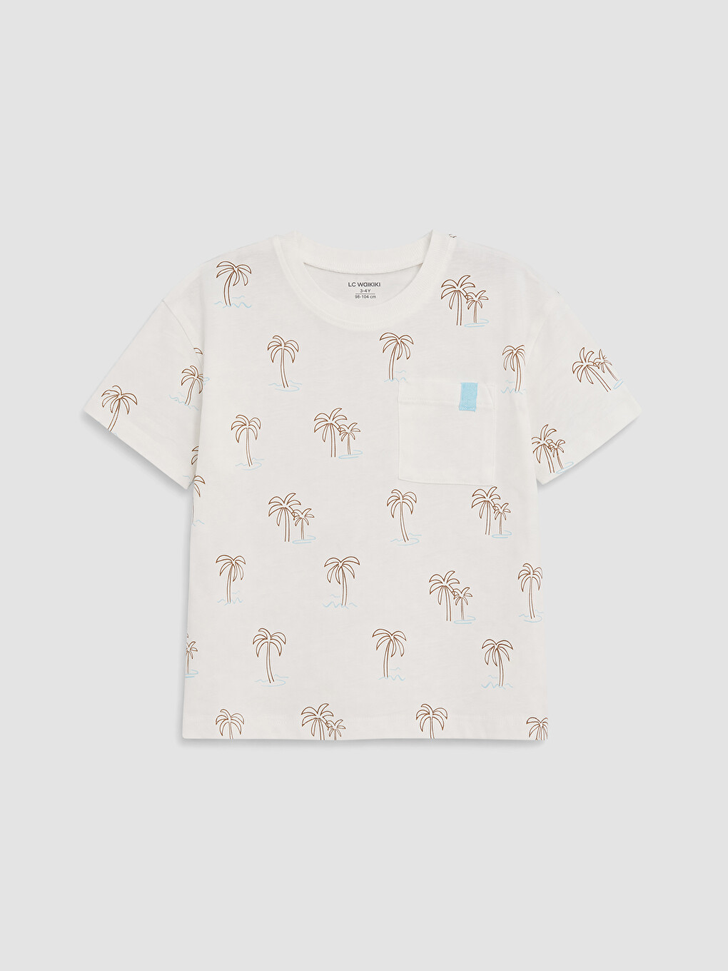 Crew Neck Printed Boys' T-shirt