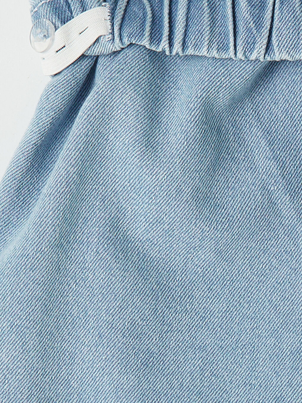 Mavi Hello Kitty Nakışlı Kız Çocuk Jean Şort Etek-4