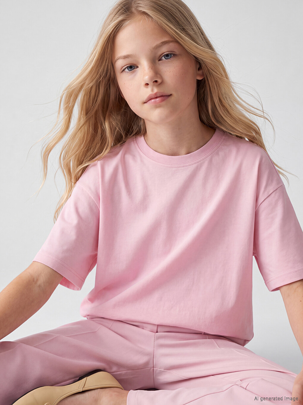 Short Sleeve Girls' Soft Touch Set-1