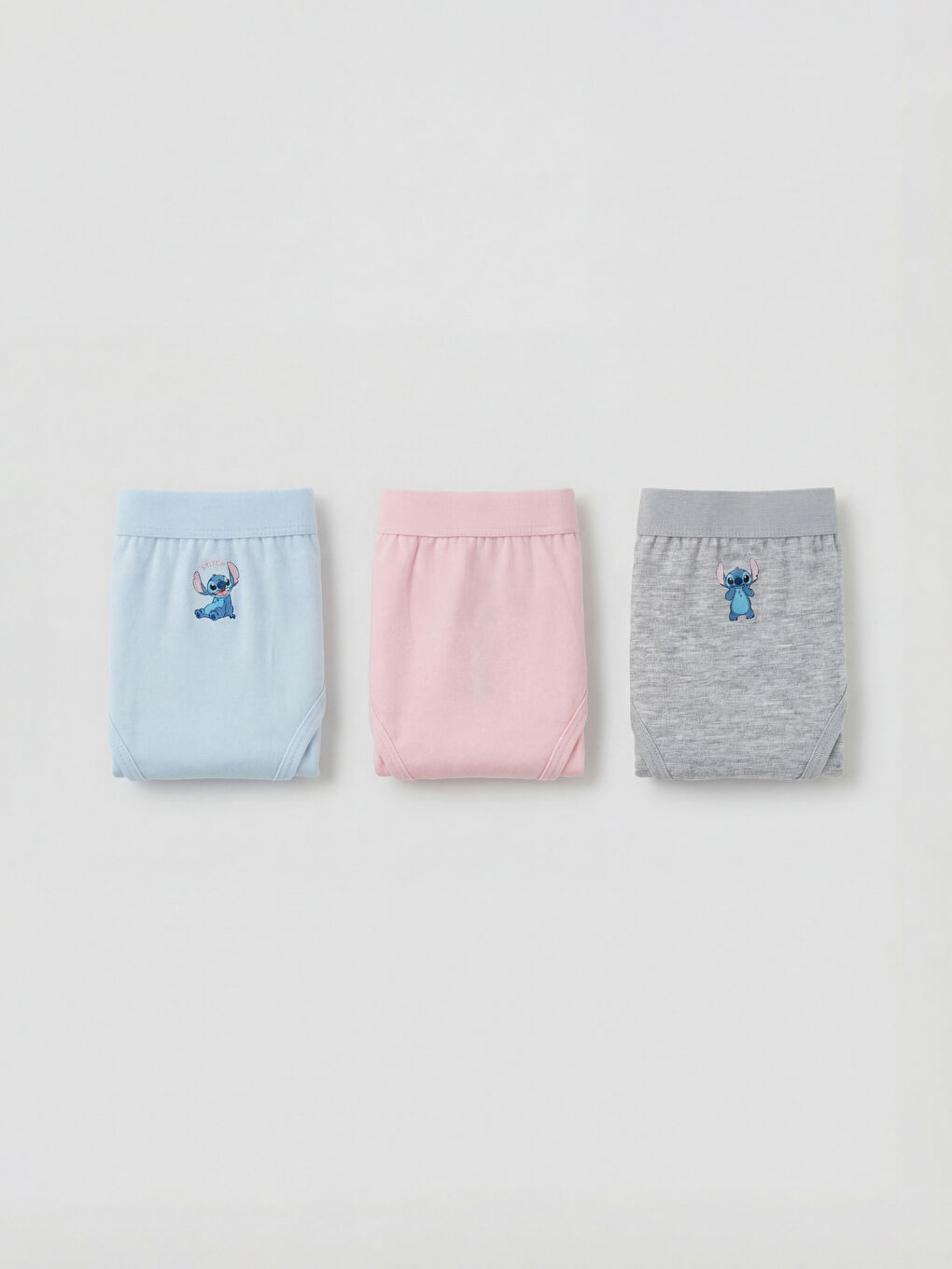 Mavi Lilo & Stitch Baskılı Bikini Külot 3'lü