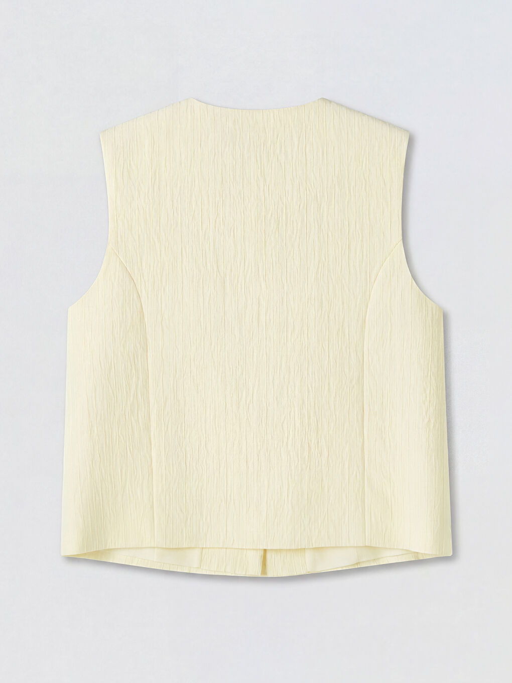 Sarı Dokulu Kadın Klasik Yelek-1