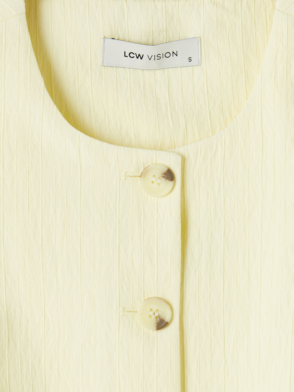 Sarı Dokulu Kadın Klasik Yelek-2