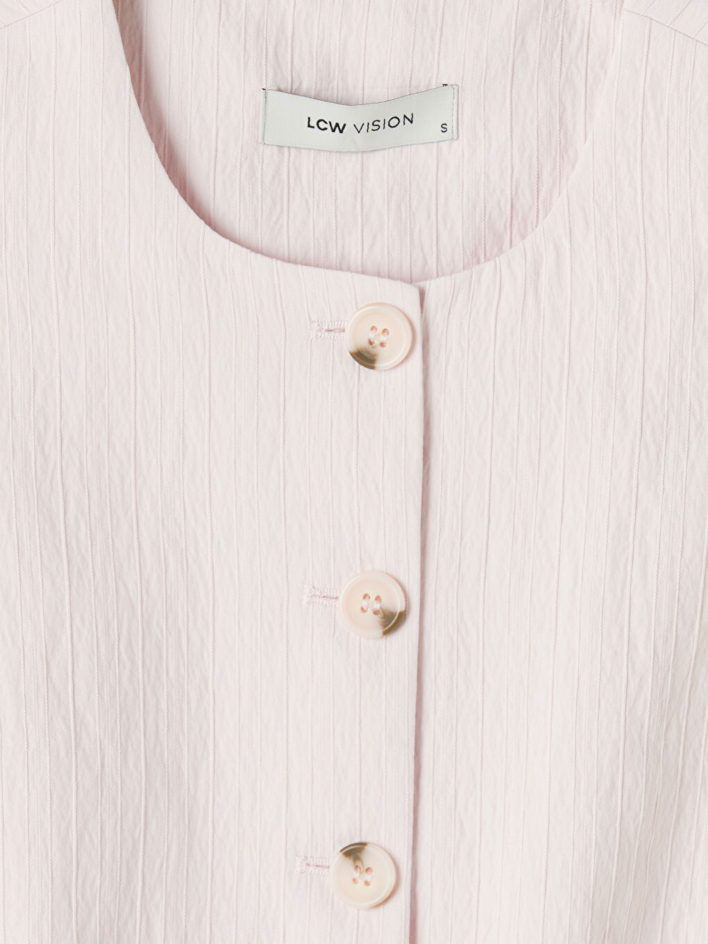 Pembe Dokulu Kadın Klasik Yelek-2