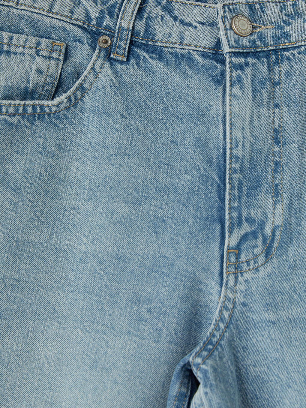 İndigo Bermuda Fit Kadın Jean Şortolon-1