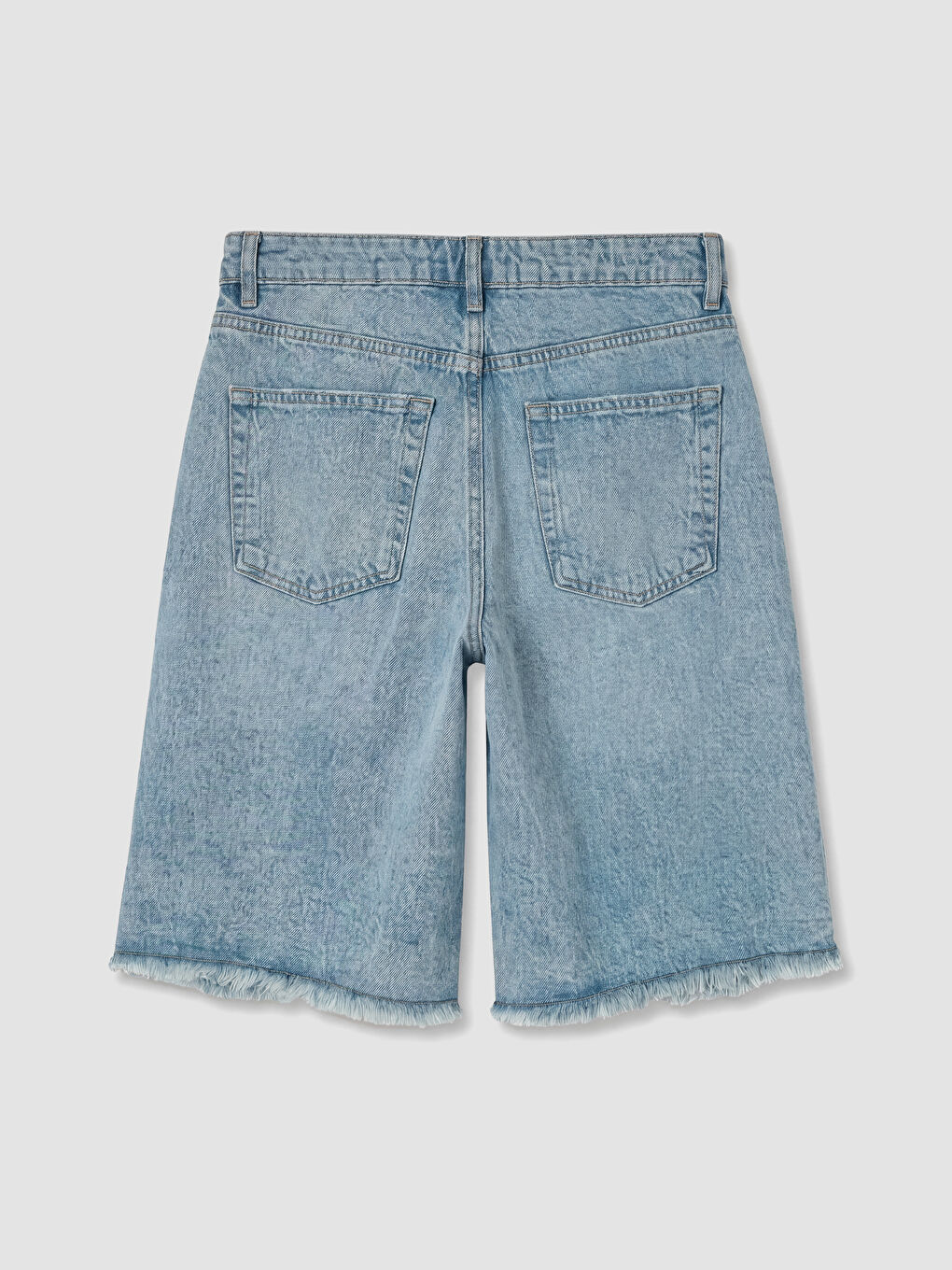 İndigo Bermuda Fit Kadın Jean Şortolon-2