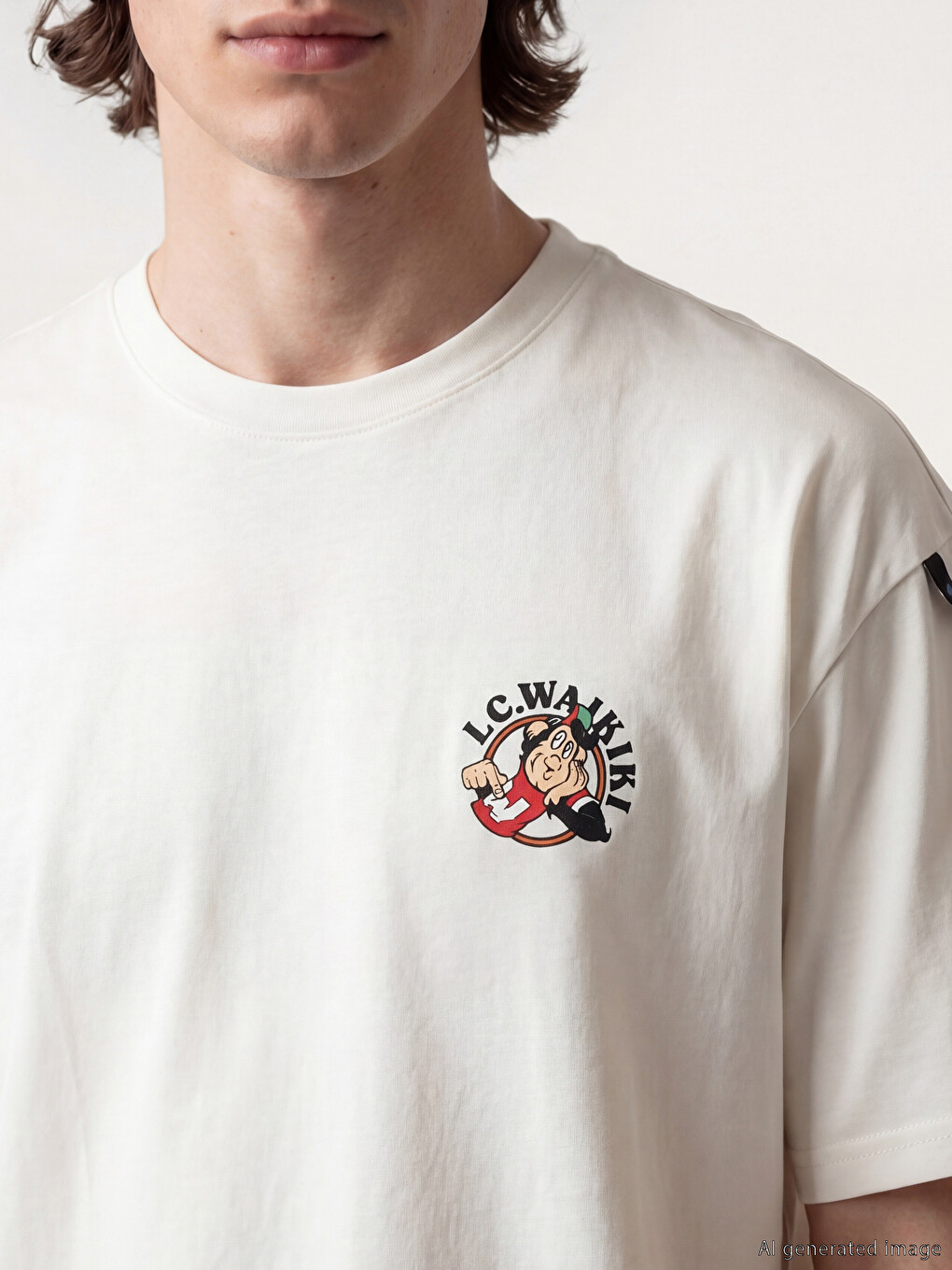 Nostalgic Monkey Printed Men's T-Shirt-1
