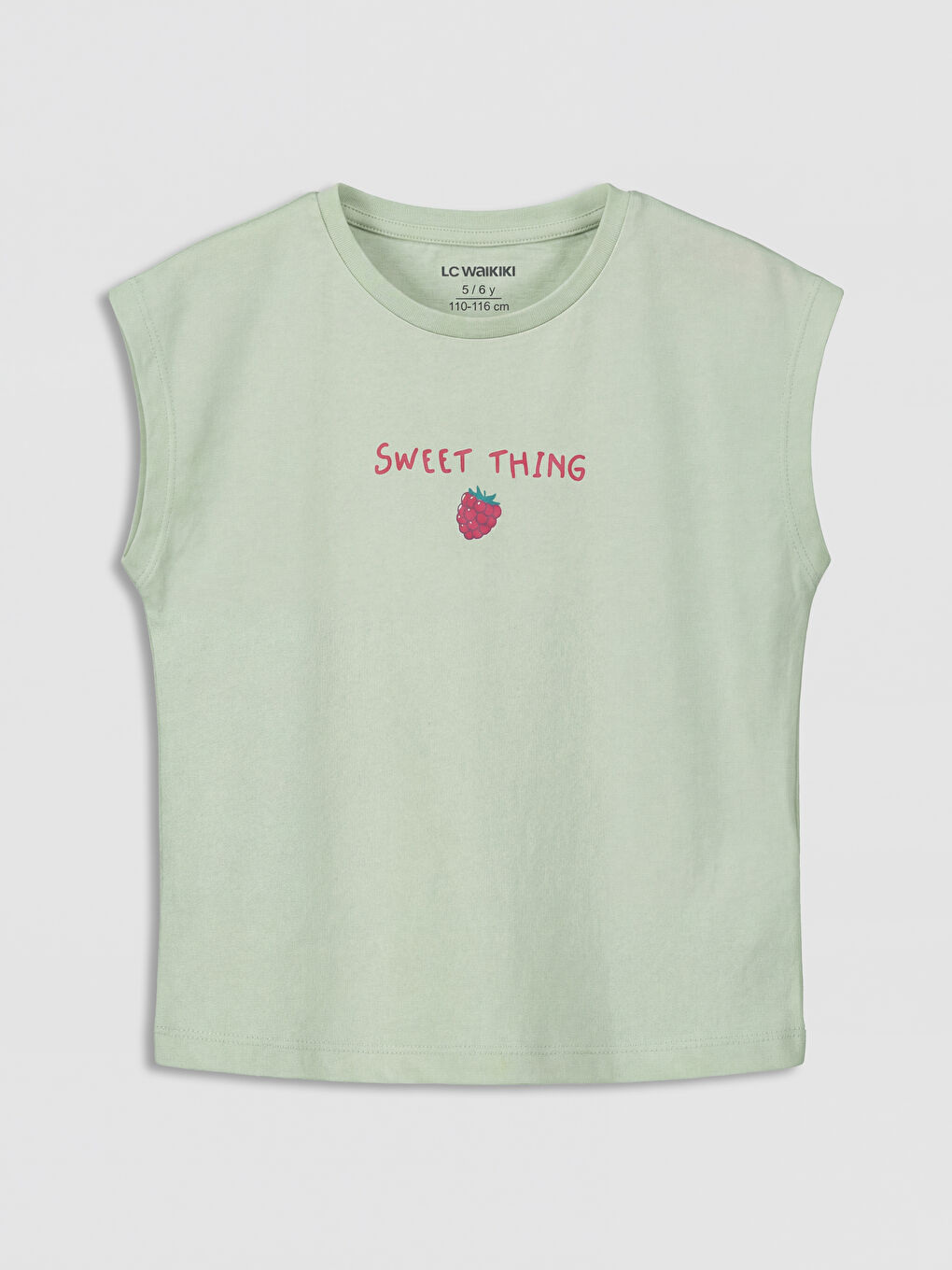 Yeşil Çilek Baskılı Kız Çocuk Takım-1