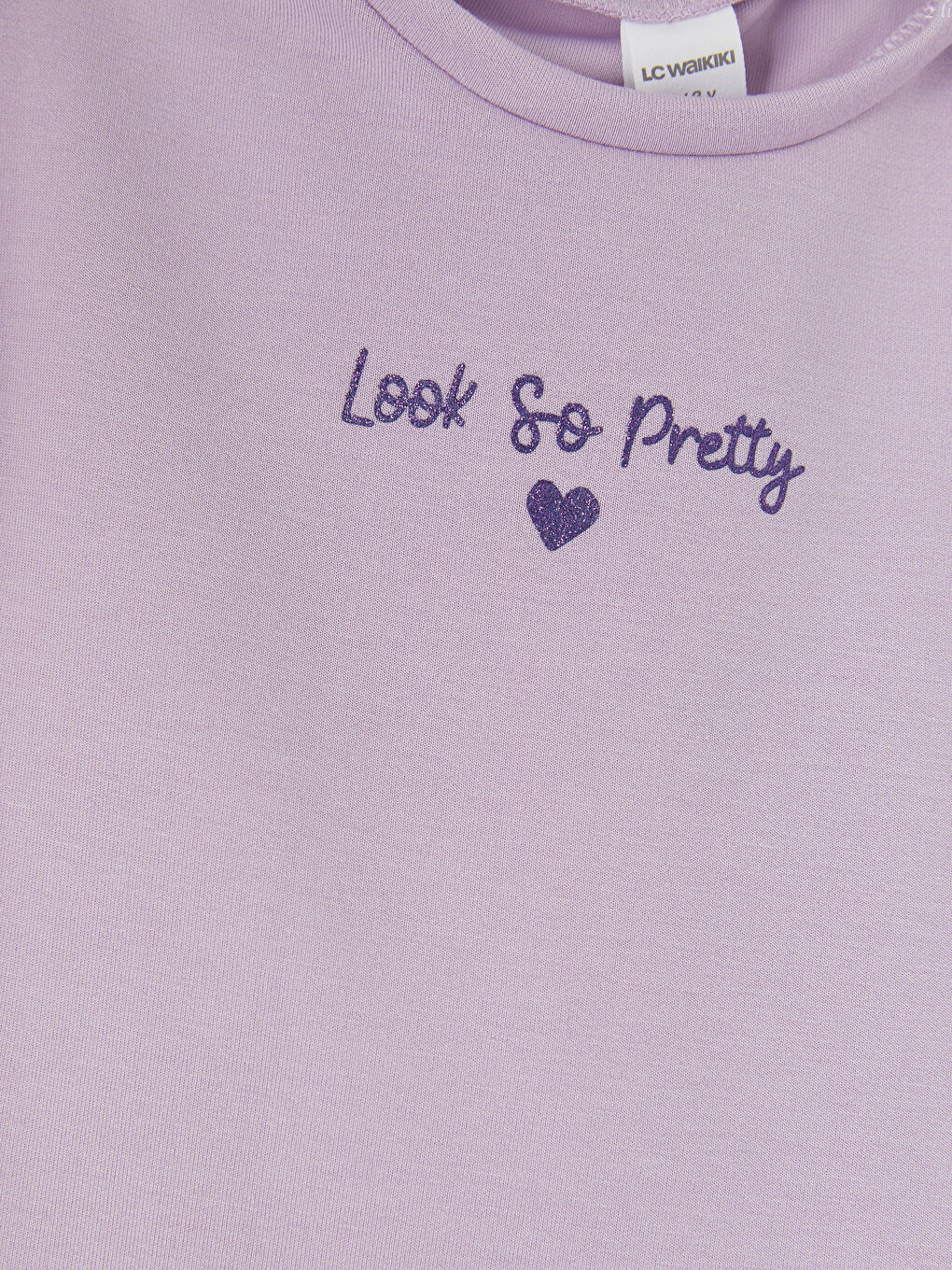 Lila Nakışlı Kız Çocuk Takım-3