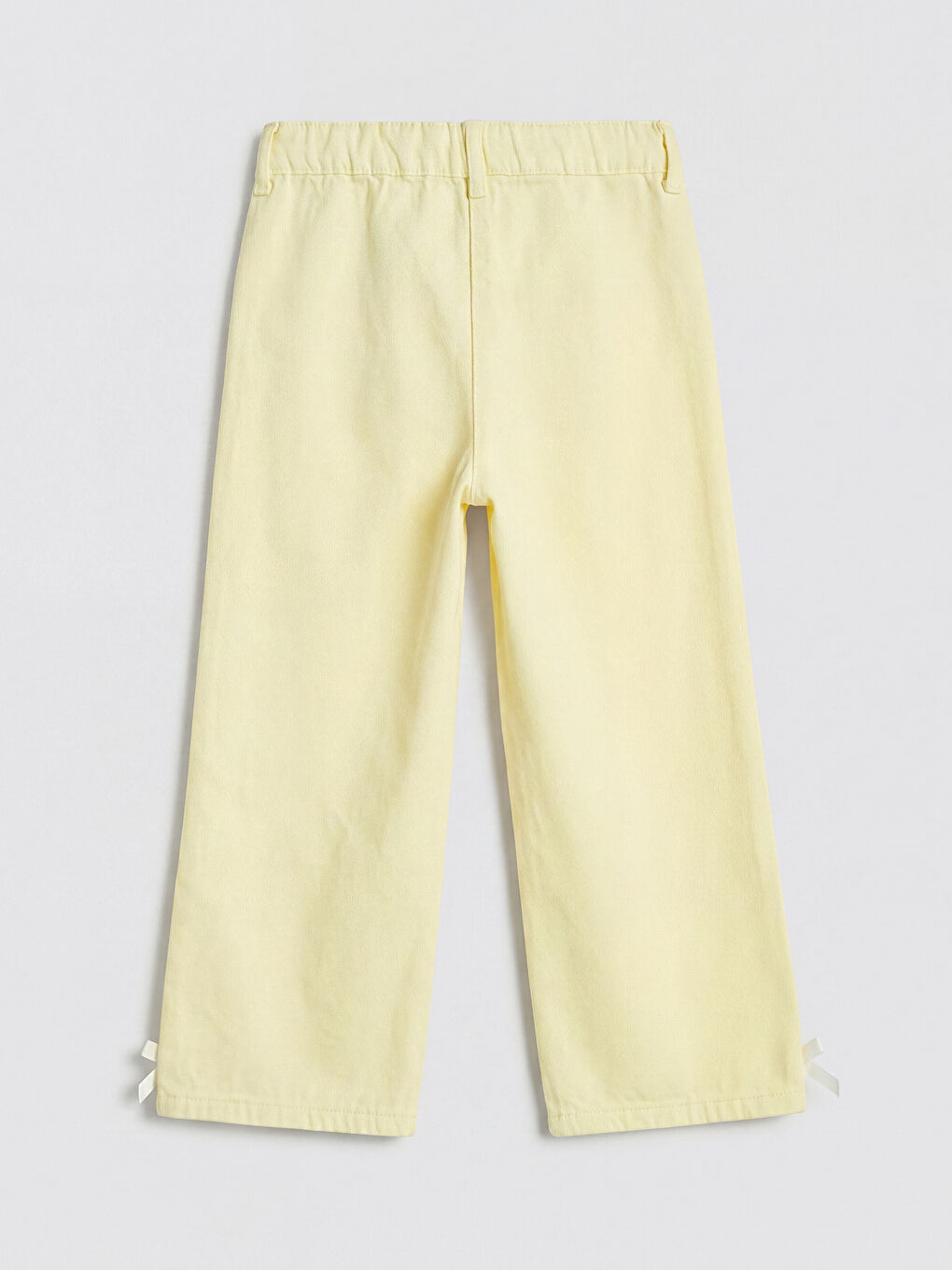 Sarı Regular Fit Kız Çocuk Gabardin Pantolon-1