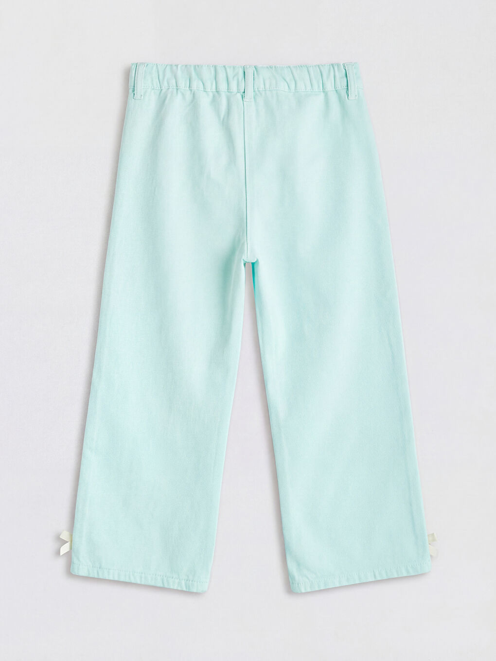 Turkuaz Regular Fit Kız Çocuk Gabardin Pantolon-1