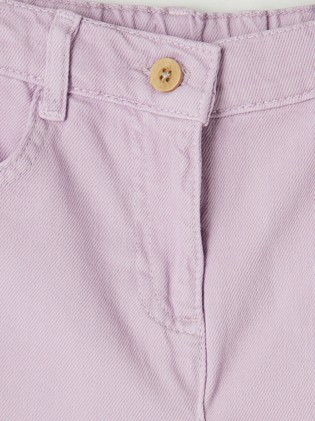 Lila Regular Fit Kız Çocuk Gabardin Pantolon-2