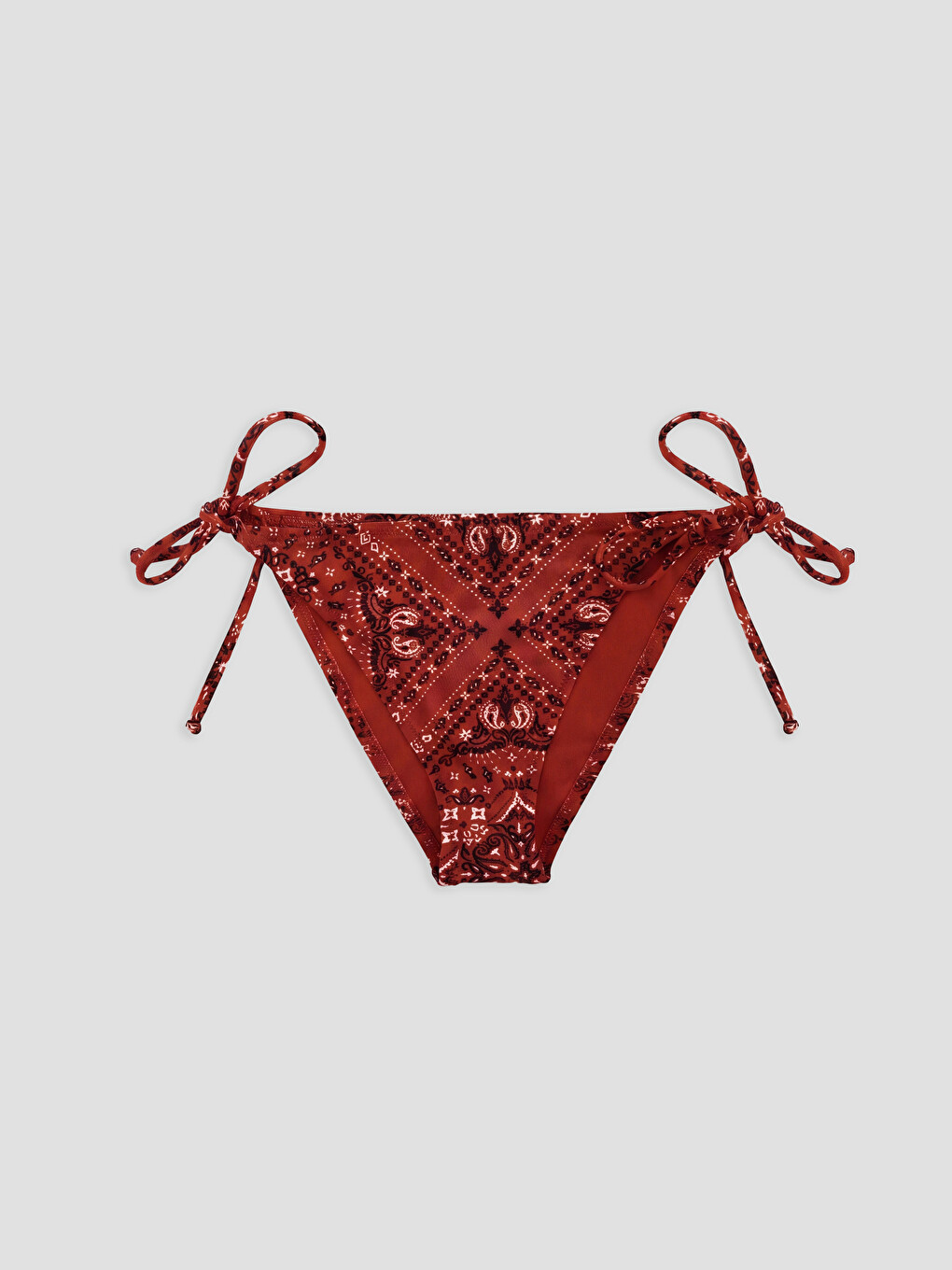 Patterned Tie-waist Women's Bikini Bottom-1