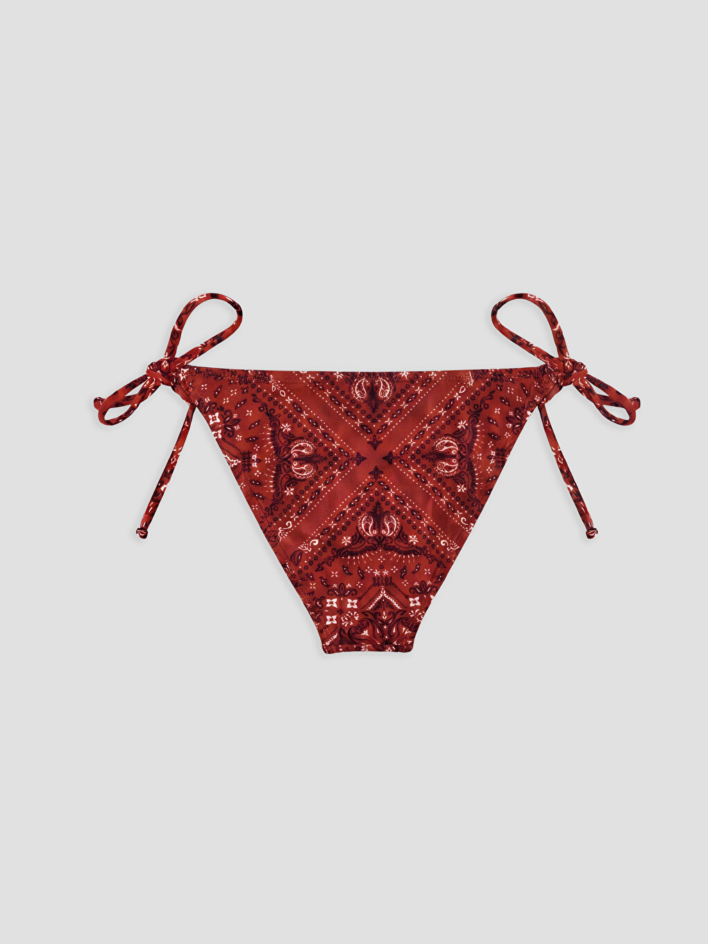 Patterned Tie-waist Women's Bikini Bottom-2