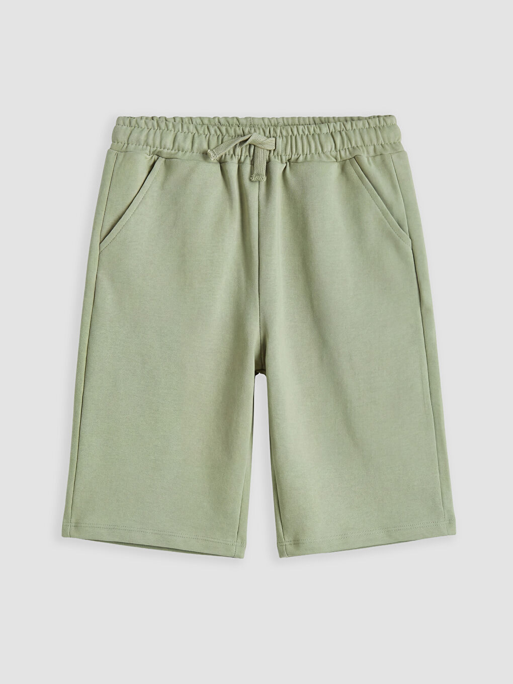 Yeşil Beli Lastikli Erkek Çocuk Şort