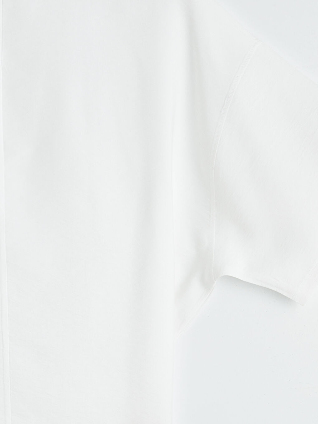 Beyaz Bisiklet Yaka Erkek Tişört-6