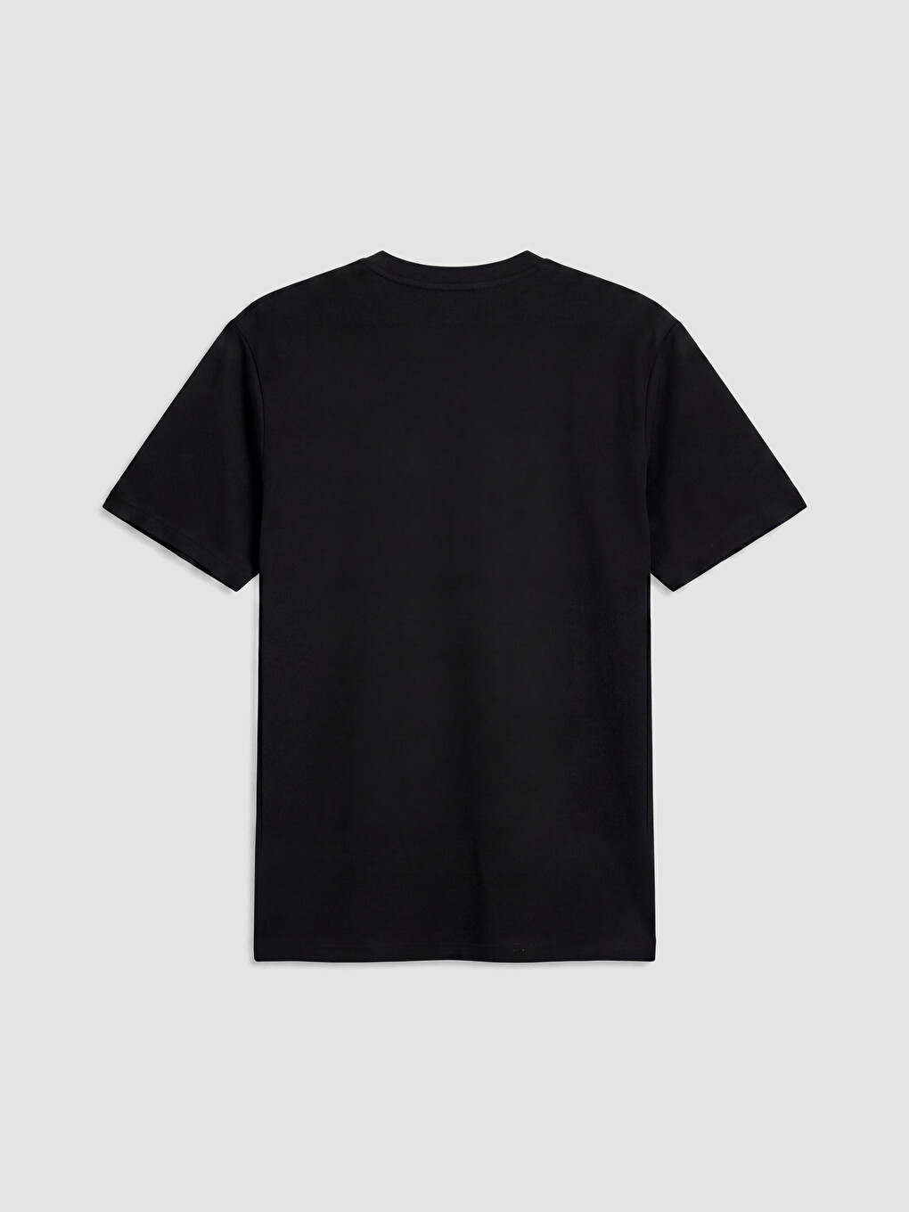 Siyah Loose Fit Soft Touch Erkek Tişört-2
