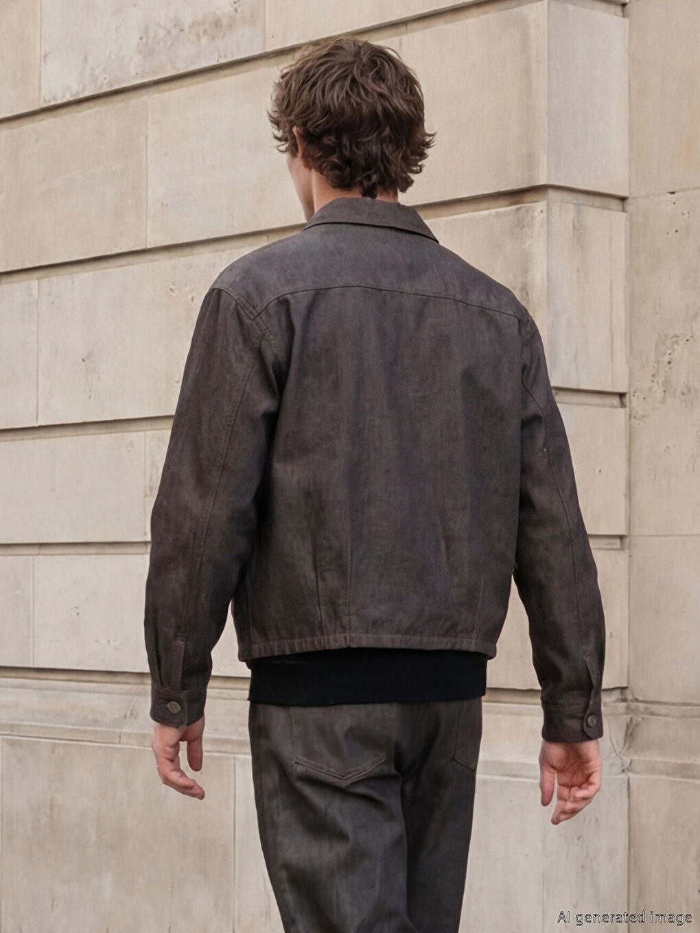 Kahverengi Standart Kalıp Erkek Gömlek-2