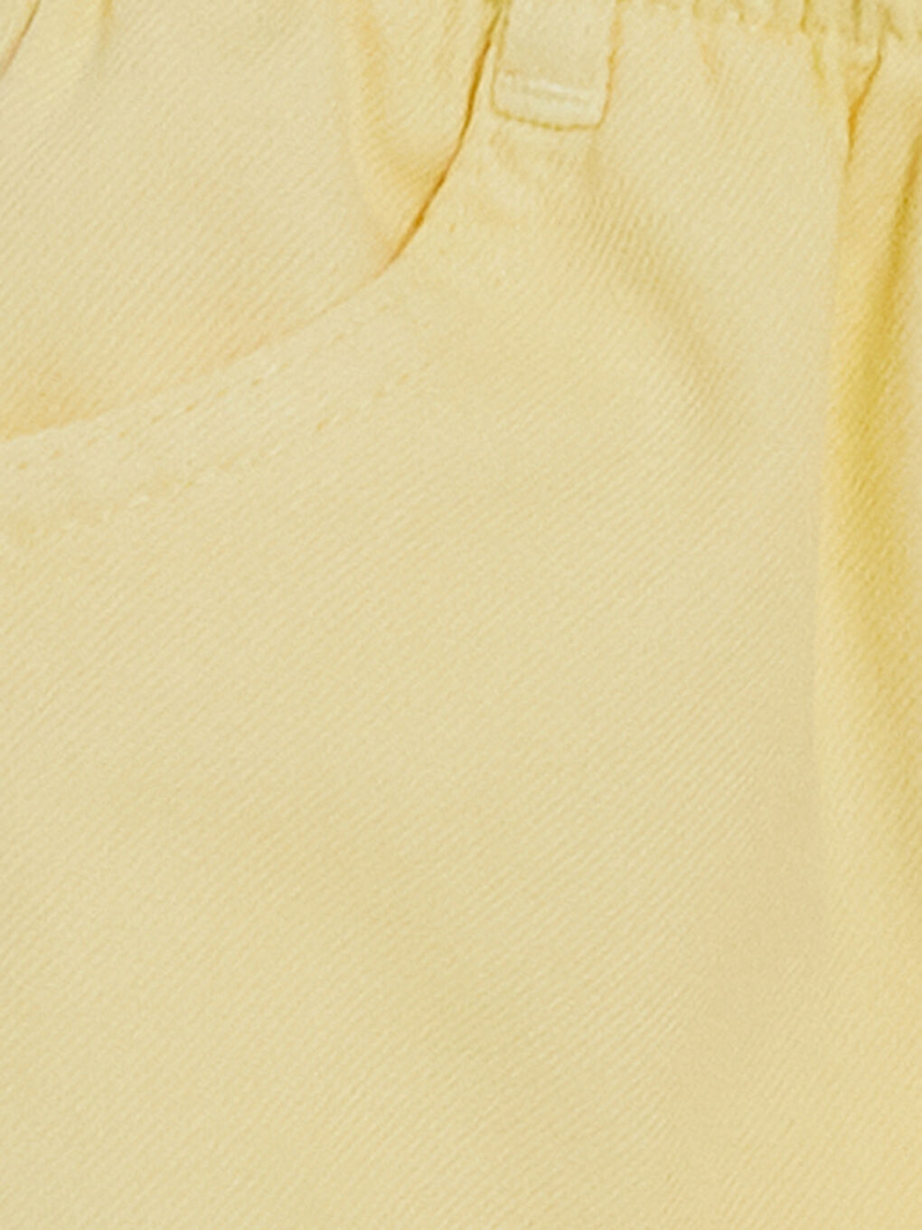 Sarı Fiyonk Detaylı Kız Çocuk Şort-3