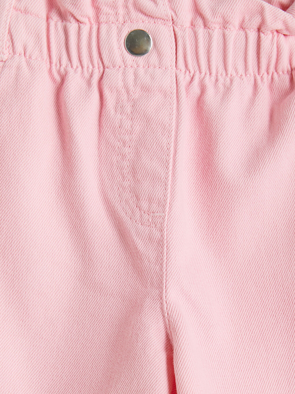 Pembe Fiyonk Detaylı Kız Çocuk Şort-2