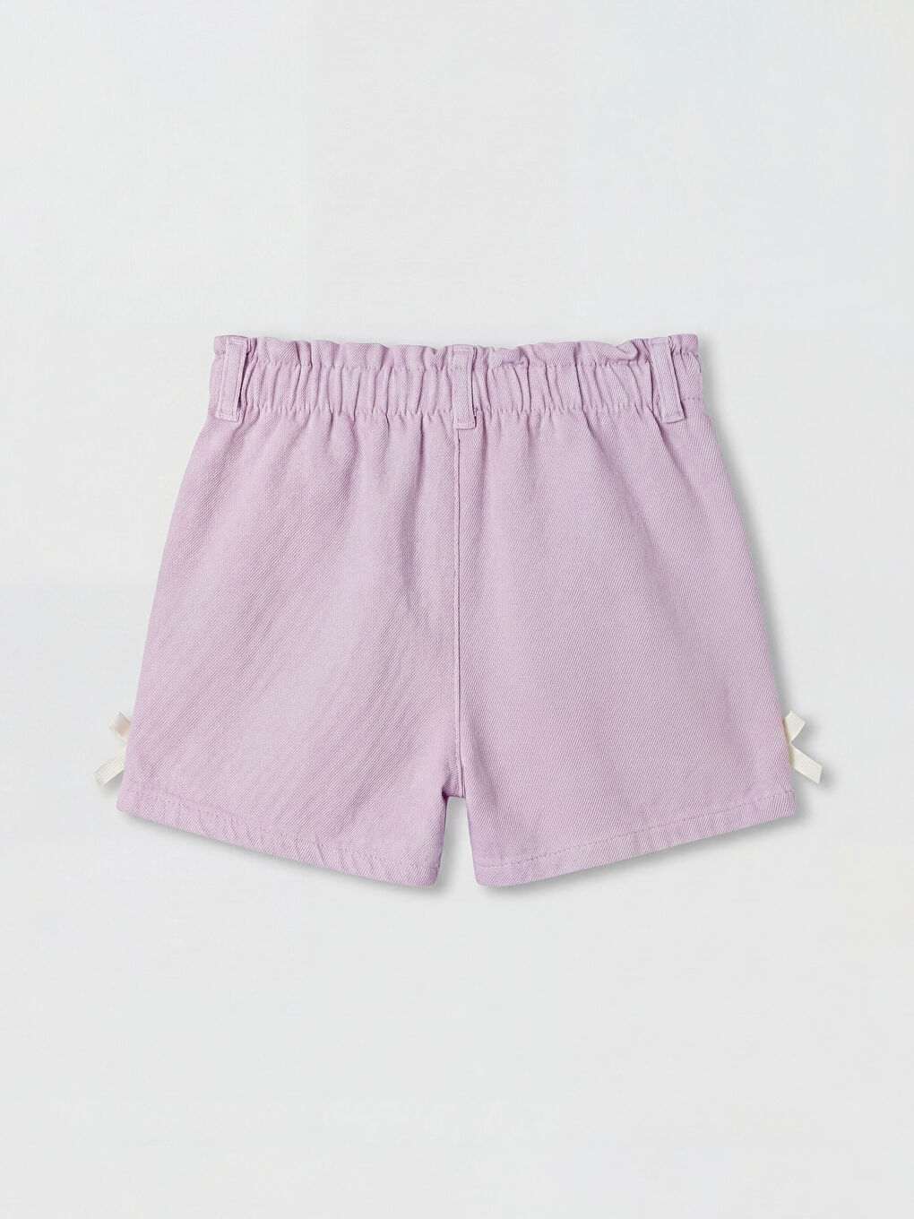 Lila Fiyonk Detaylı Kız Çocuk Şort-1