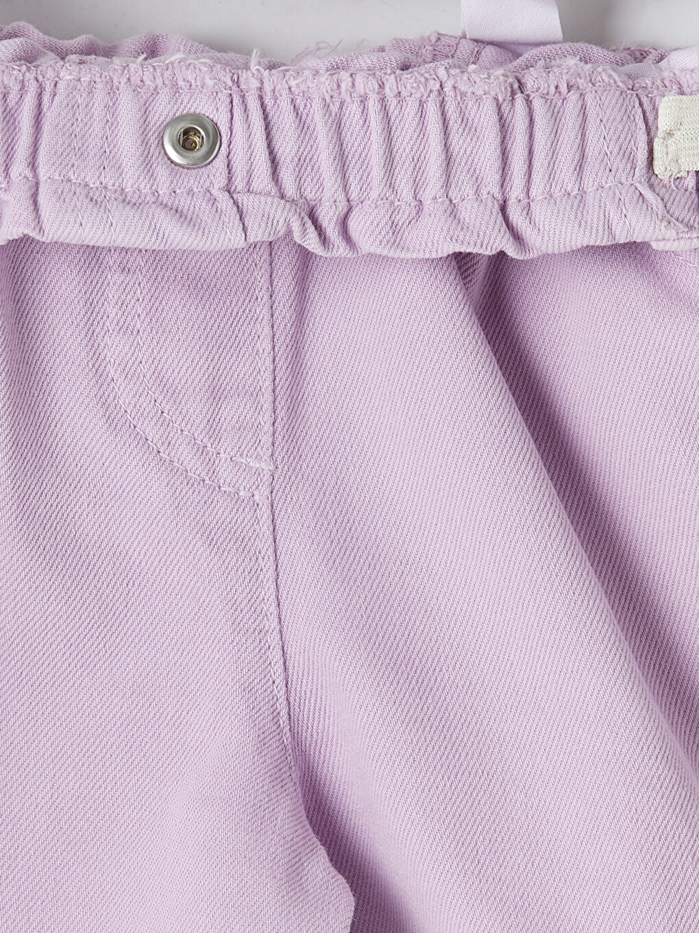 Lila Fiyonk Detaylı Kız Çocuk Şort-3