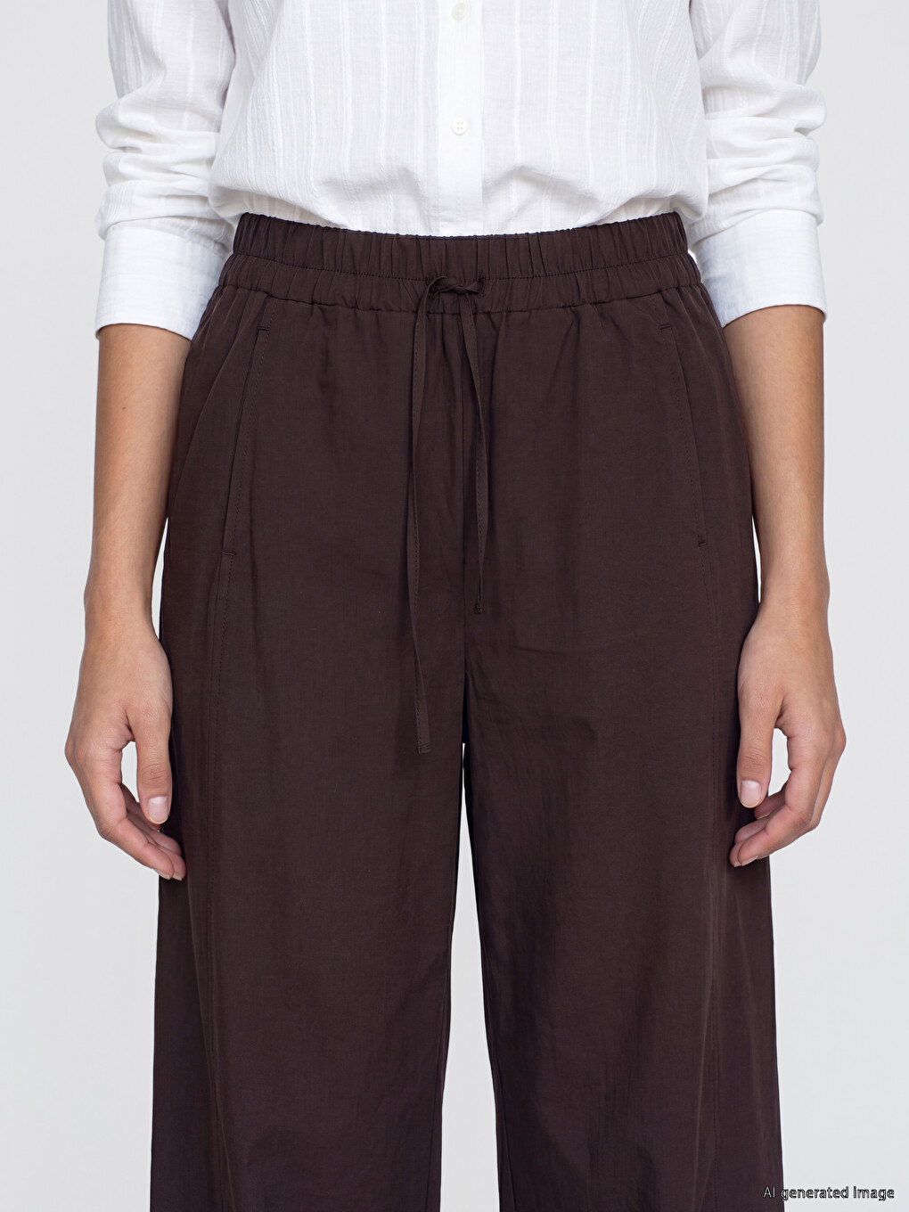 Pantalone Za Žene Sa Elastičnim Strukom-2
