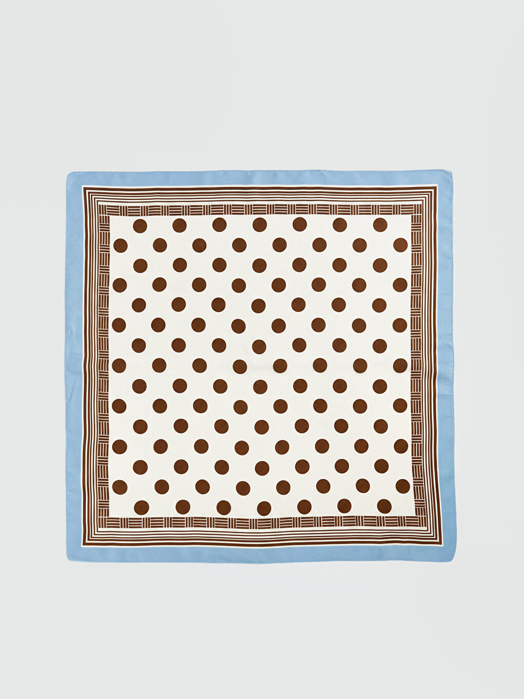 Ekru Desenli Kadın Bandana-1