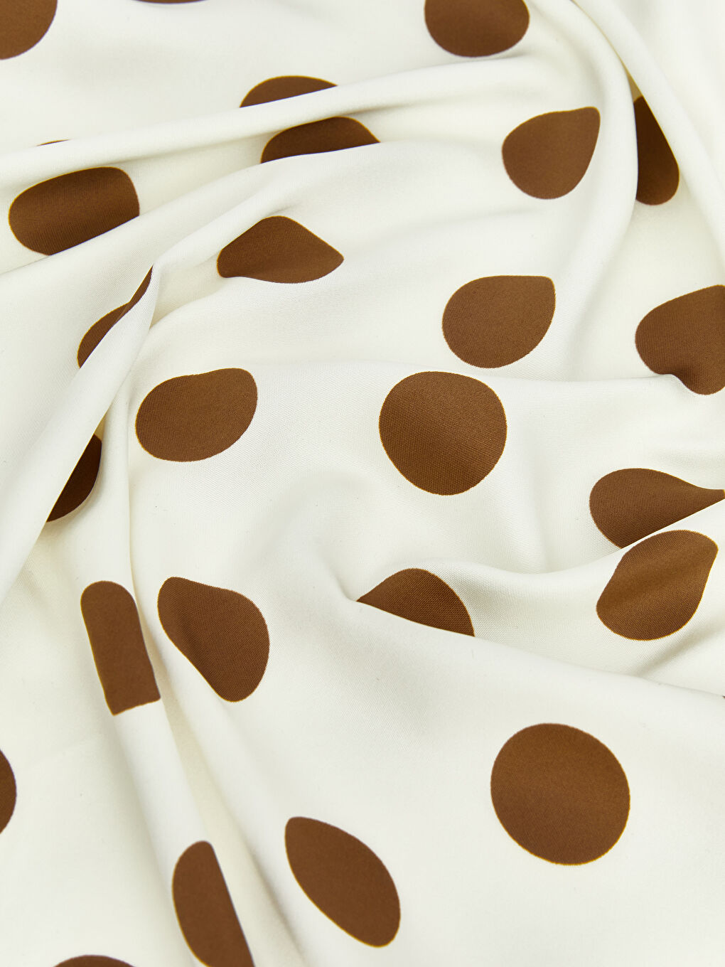 Ekru Desenli Kadın Bandana-2