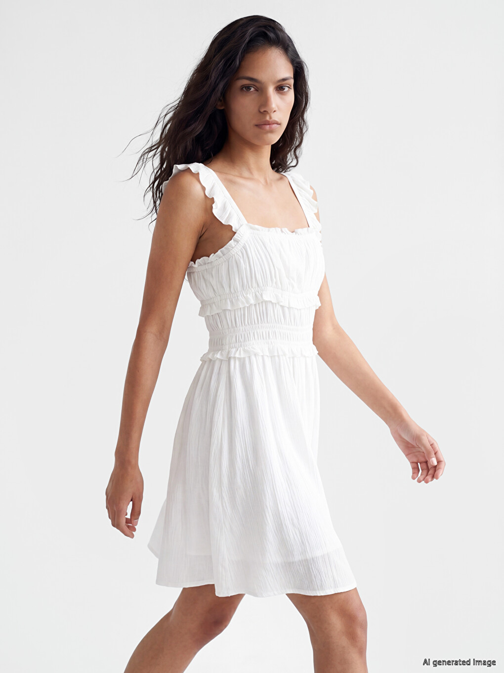 Woman White Dress-1