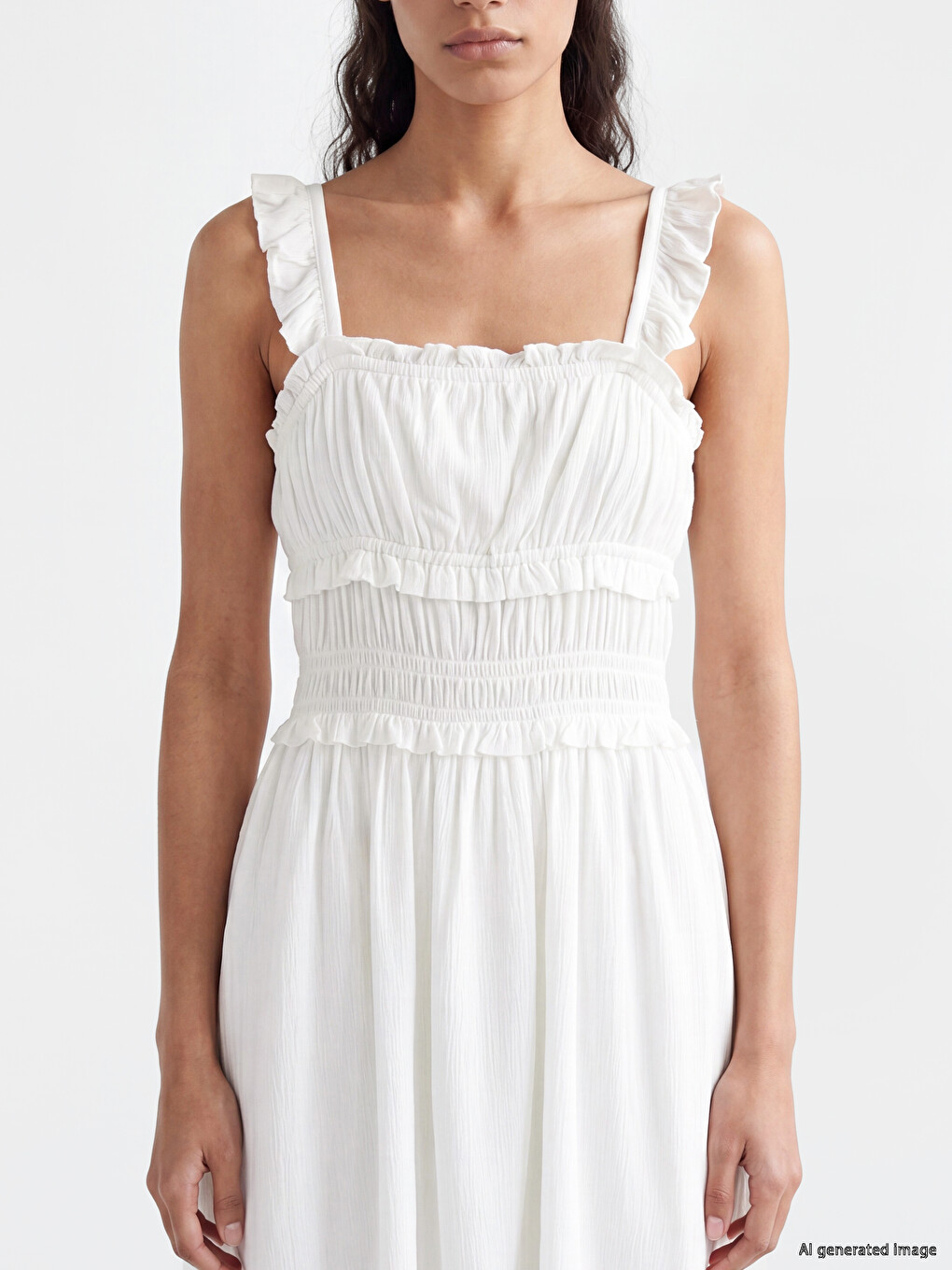 Woman White Dress-2