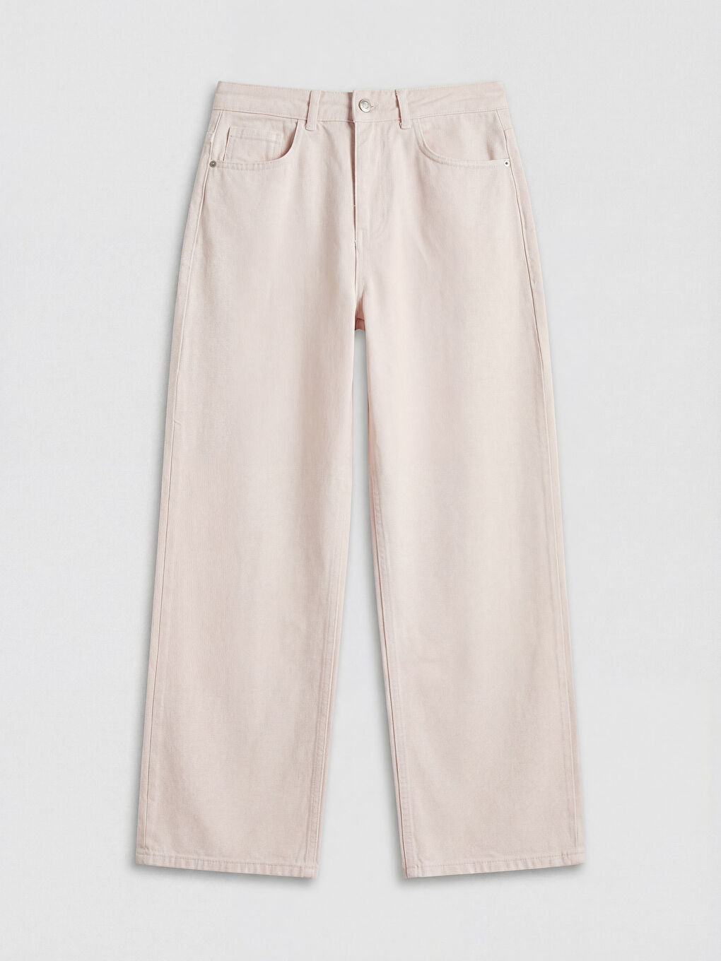 Pembe Straight Fit Kadın Jean Pantolon